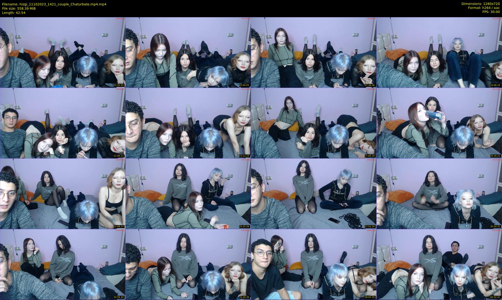hizgi — 43 minute Chaturbate couple cam show recording, 720p, Oct 11, 2023