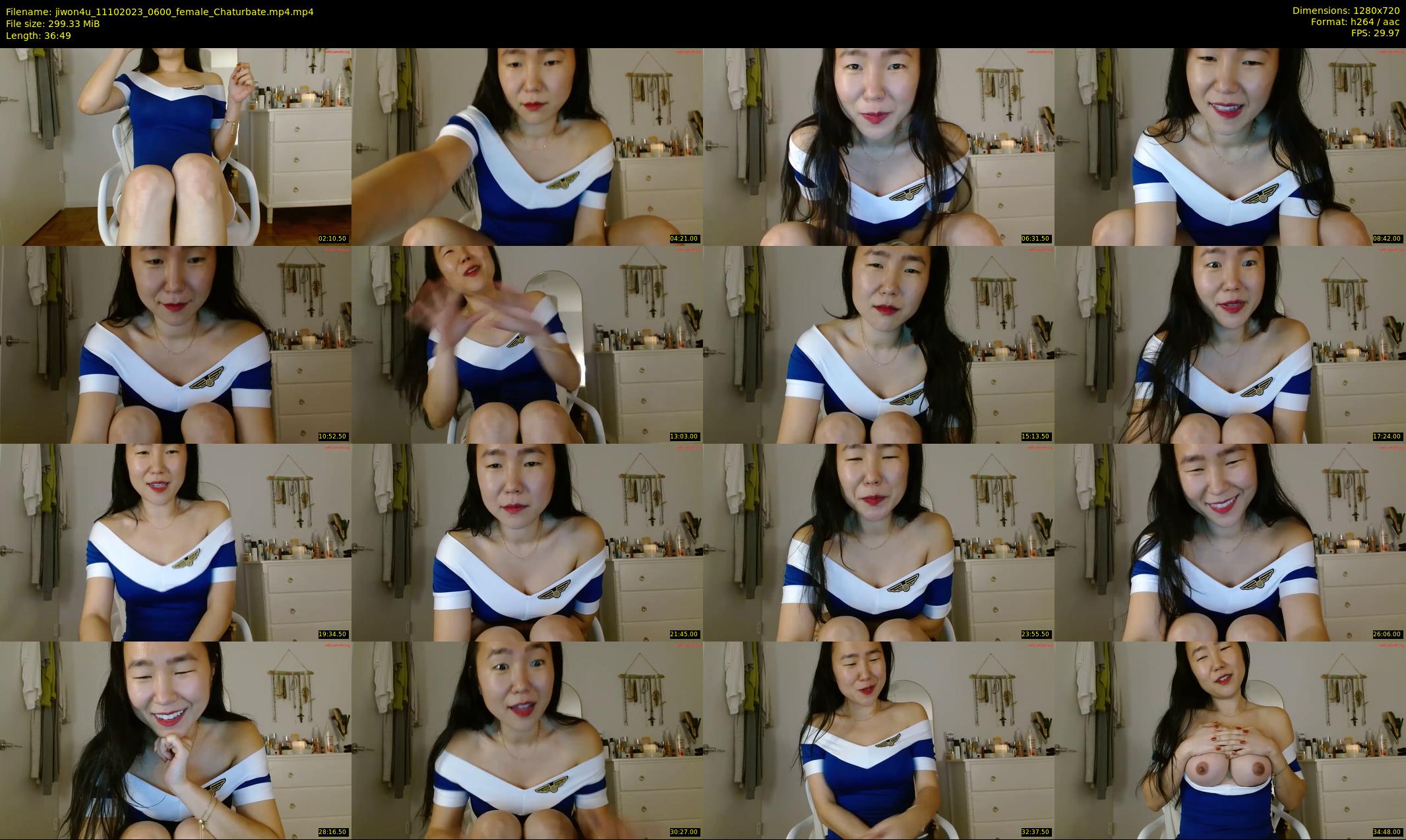jiwon4u — 37 minute Chaturbate female cam show recording, 720p, Oct 11, 2023
