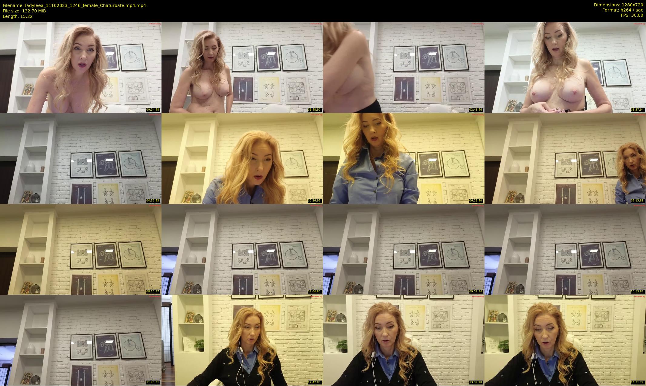 ladyleea — 16 minute Chaturbate female cam show recording, 720p, Oct 11, 2023