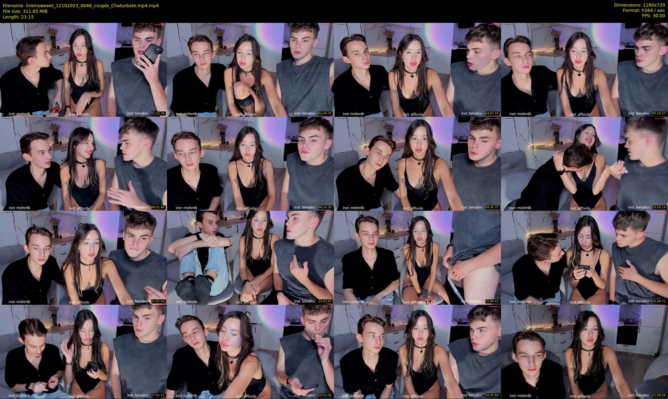 linkinsweeet — 24 minute Chaturbate couple cam show recording, 720p, Oct 12, 2023