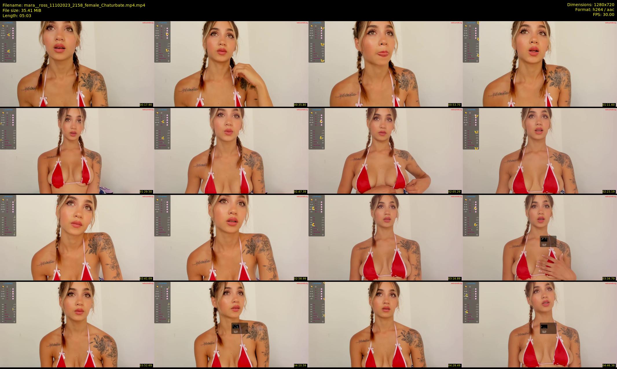 mara__ross — 6 minute Chaturbate female cam show recording, 720p, Oct 11, 2023