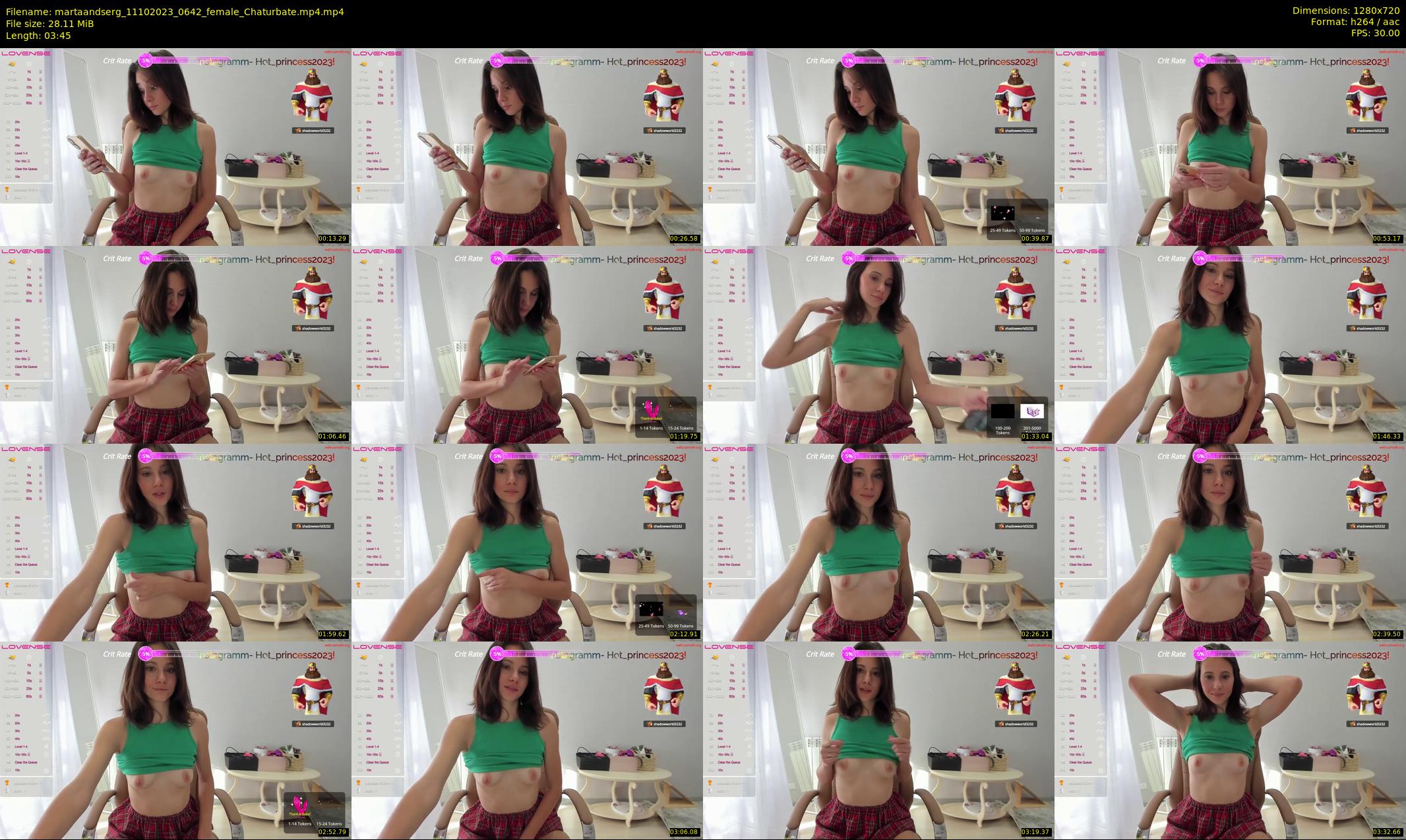 martaandserg — 4 minute Chaturbate female cam show recording, 720p, Oct 11, 2023