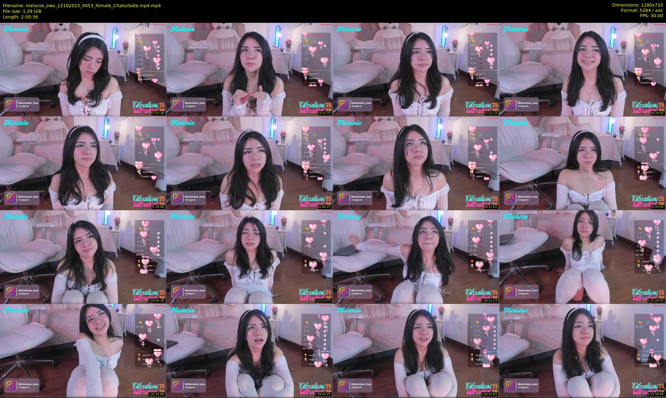 melanie_owo — 121 minute Chaturbate female cam show recording, 720p, Oct 12, 2023