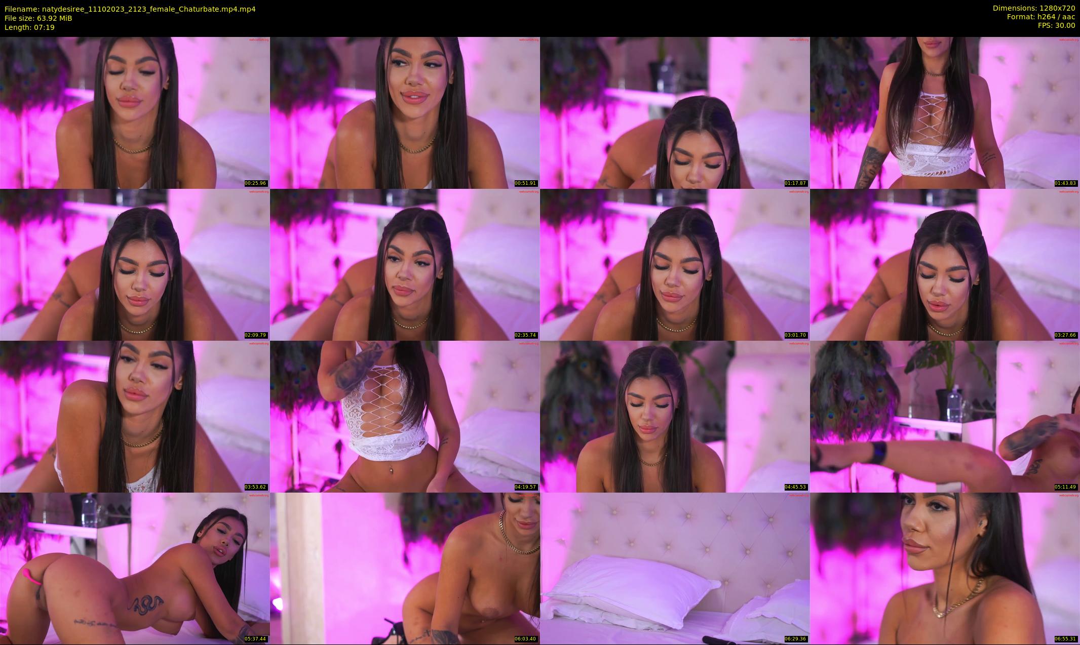 natydesiree — 8 minute Chaturbate female cam show recording, 720p, Oct 11, 2023