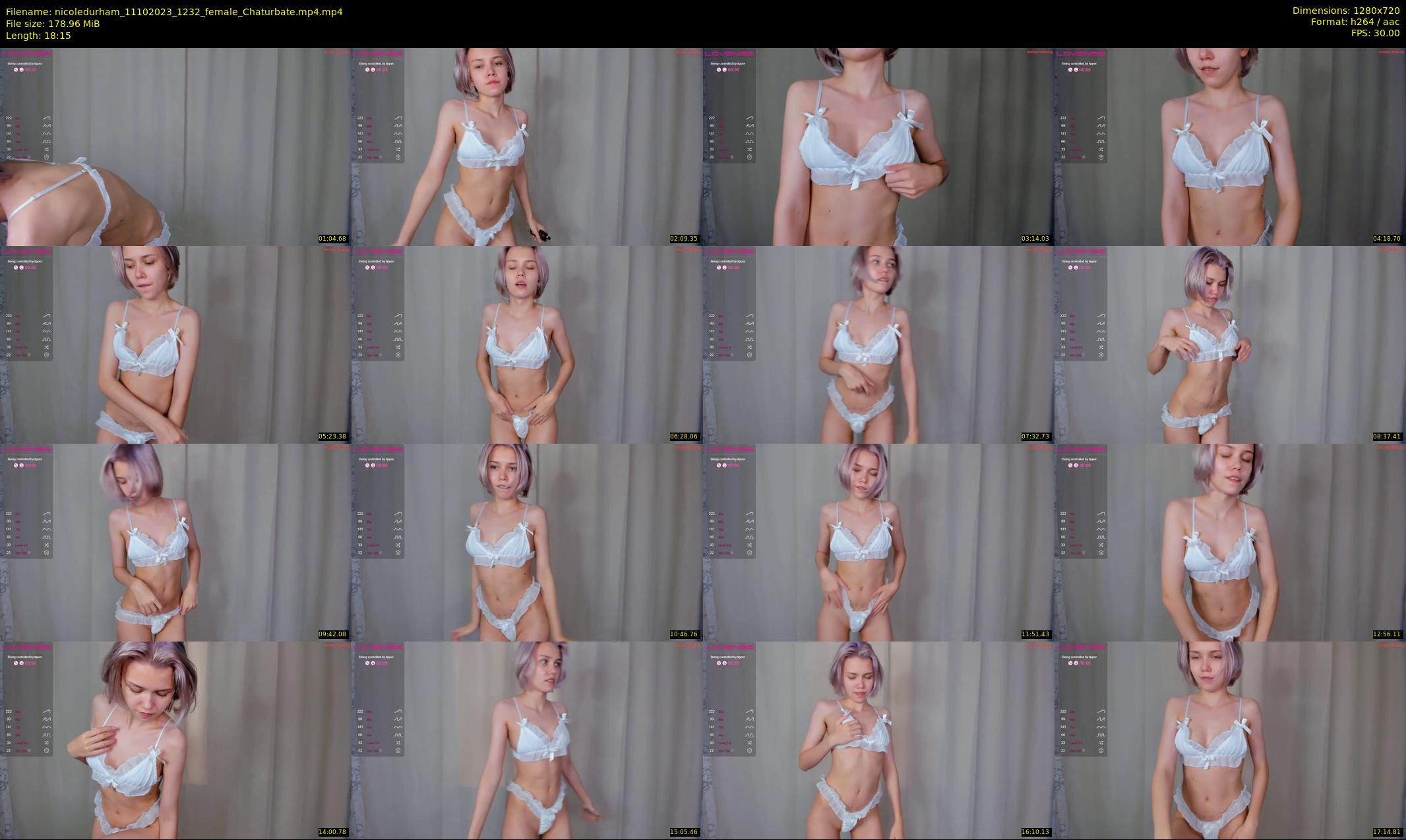 nicoledurham — 19 minute Chaturbate female cam show recording, 720p, Oct 11, 2023