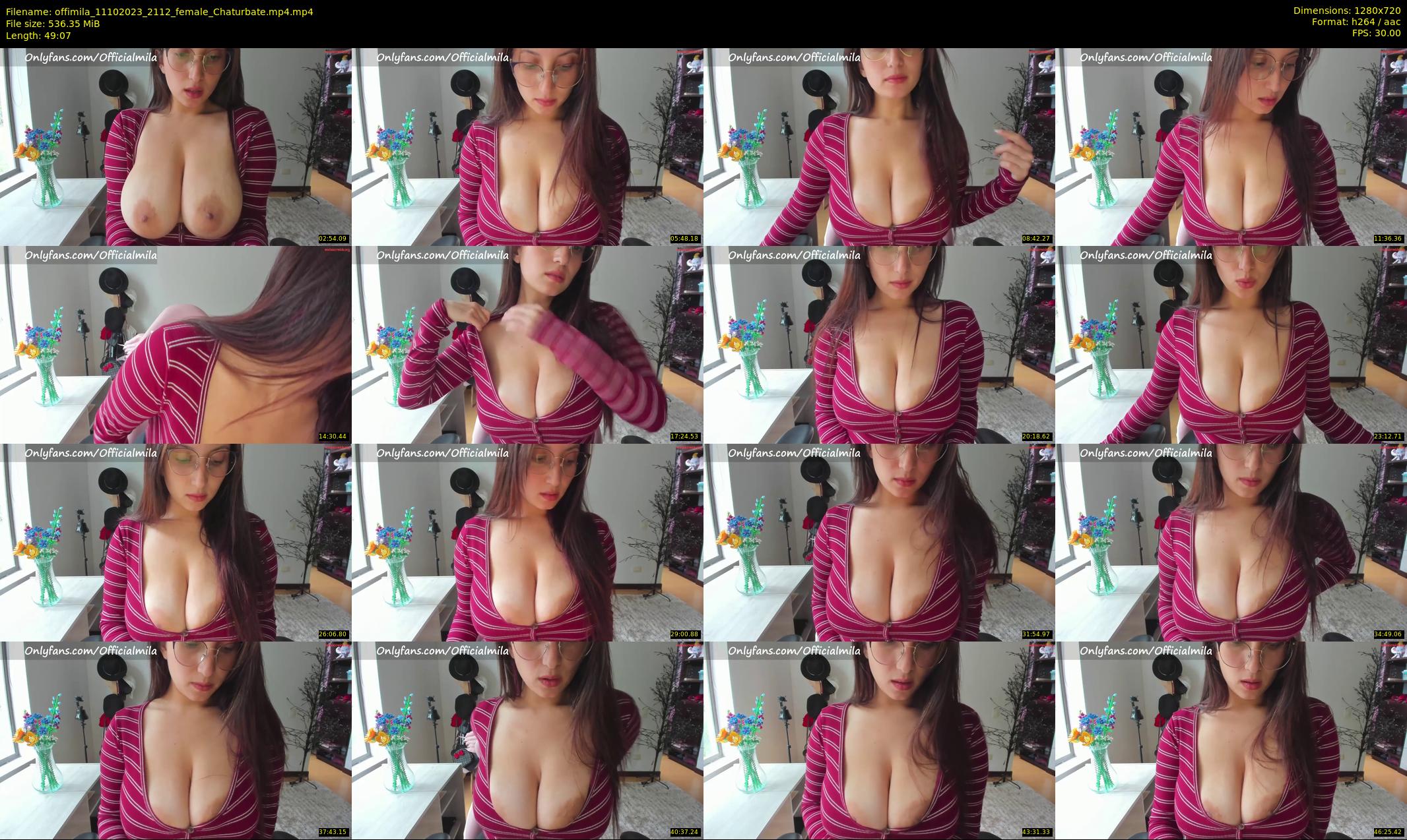 offimila — 50 minute Chaturbate female cam show recording, 720p, Oct 11, 2023