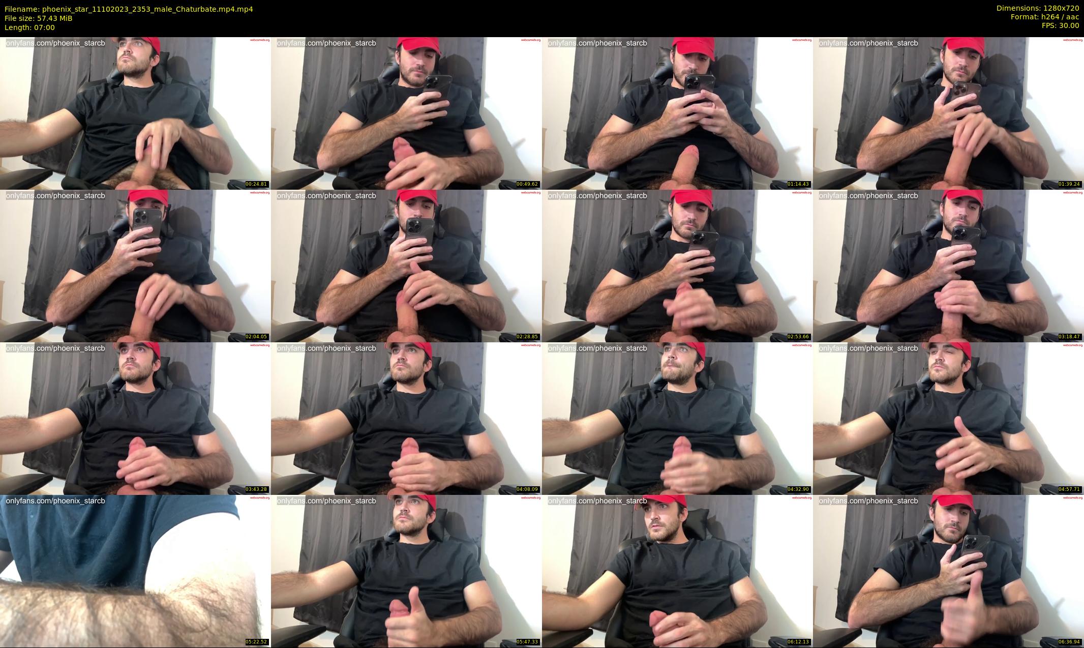 phoenix_star — 7 minute Chaturbate male cam show recording, 720p, Oct 11, 2023