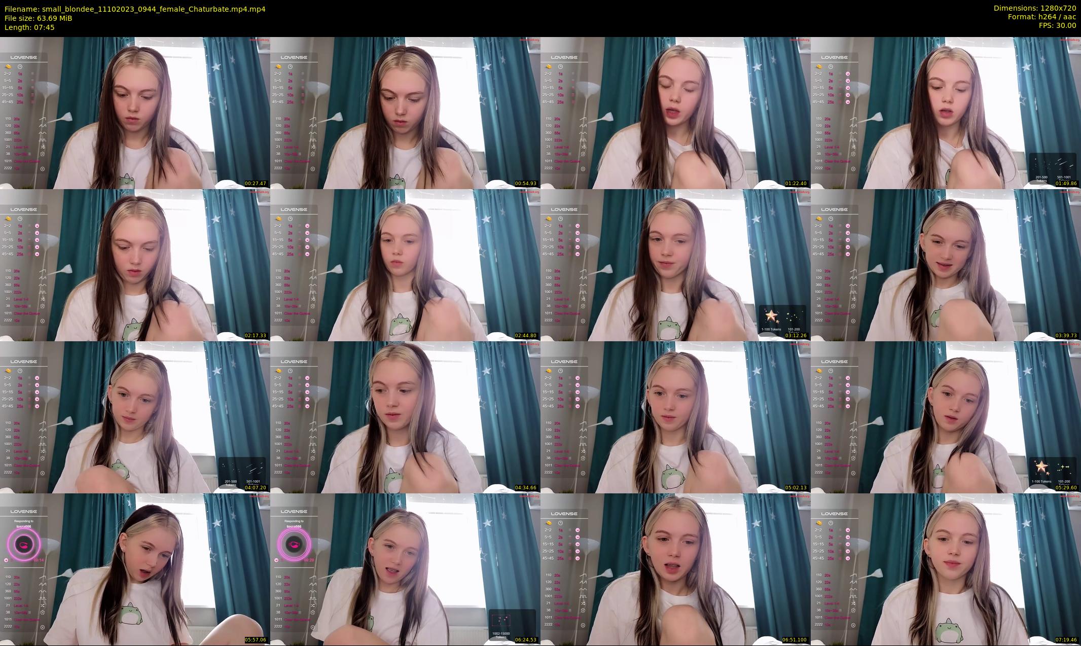 small_blondee — 8 minute Chaturbate female cam show recording, 720p, Oct 11, 2023