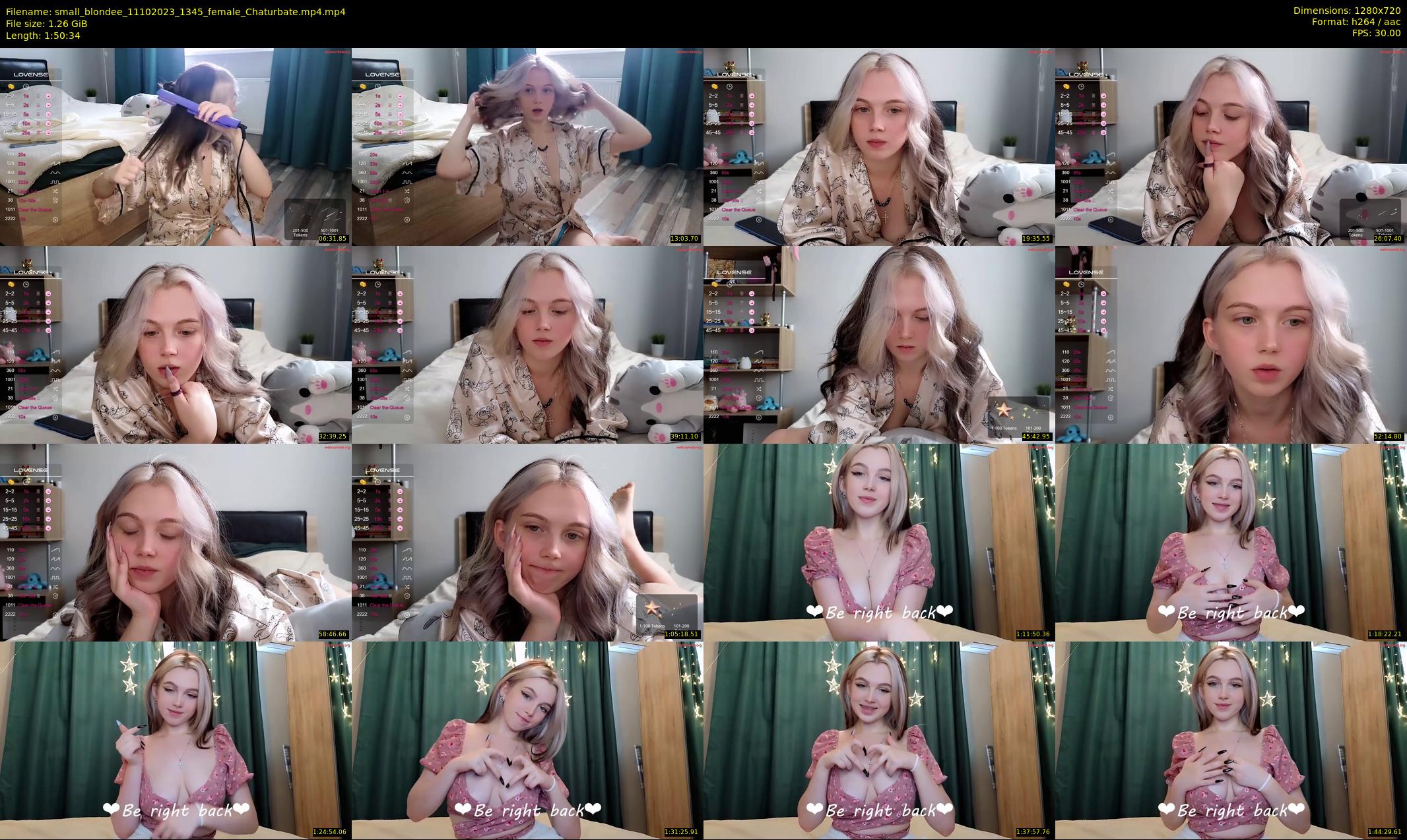 small_blondee — 111 minute Chaturbate female cam show recording, 720p, Oct 11, 2023