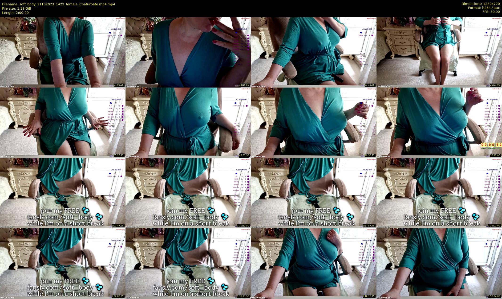 soft_body — 120 minute Chaturbate female cam show recording, 720p, Oct 11, 2023