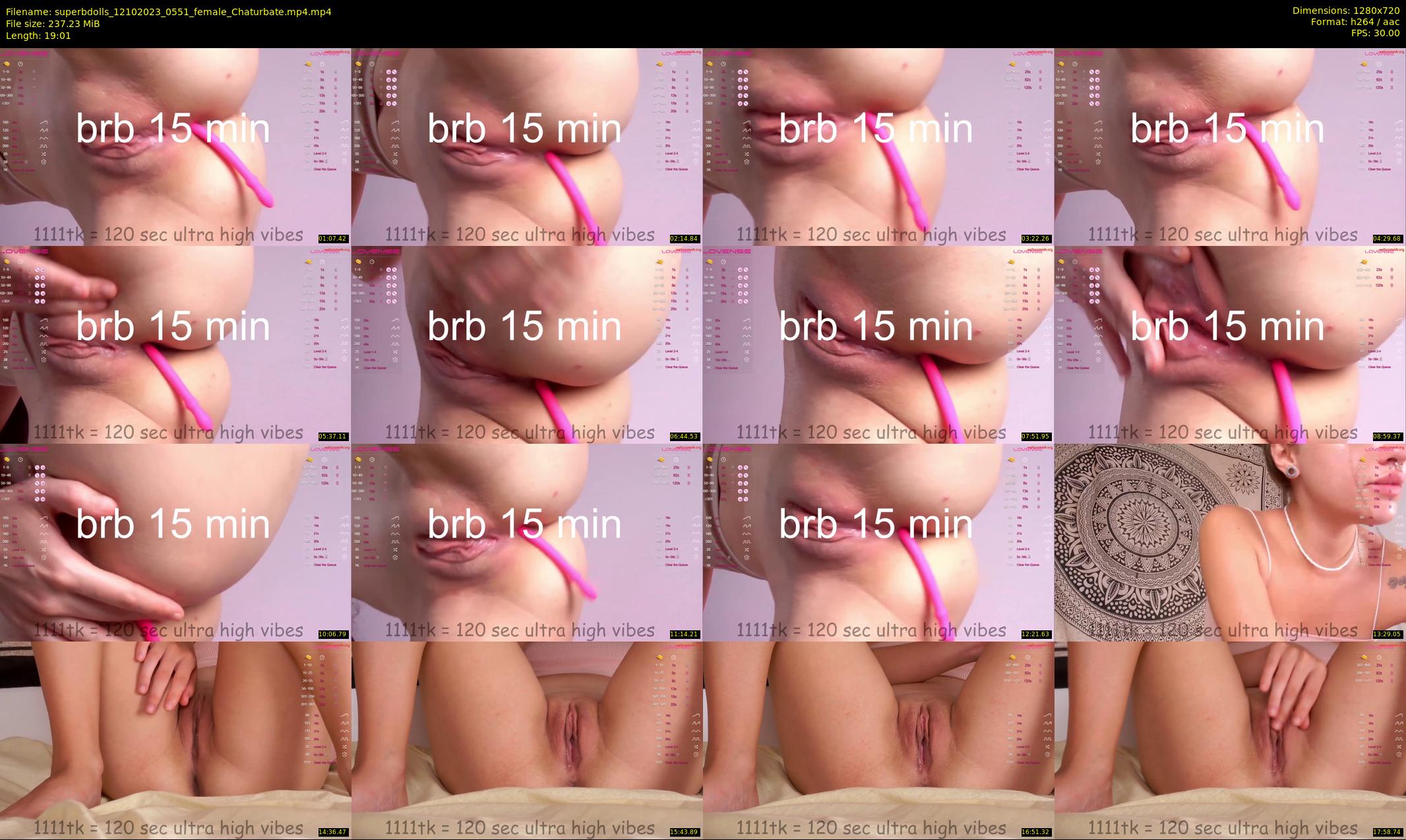 superbdolls — 20 minute Chaturbate couple cam show recording, 720p, Oct 12, 2023