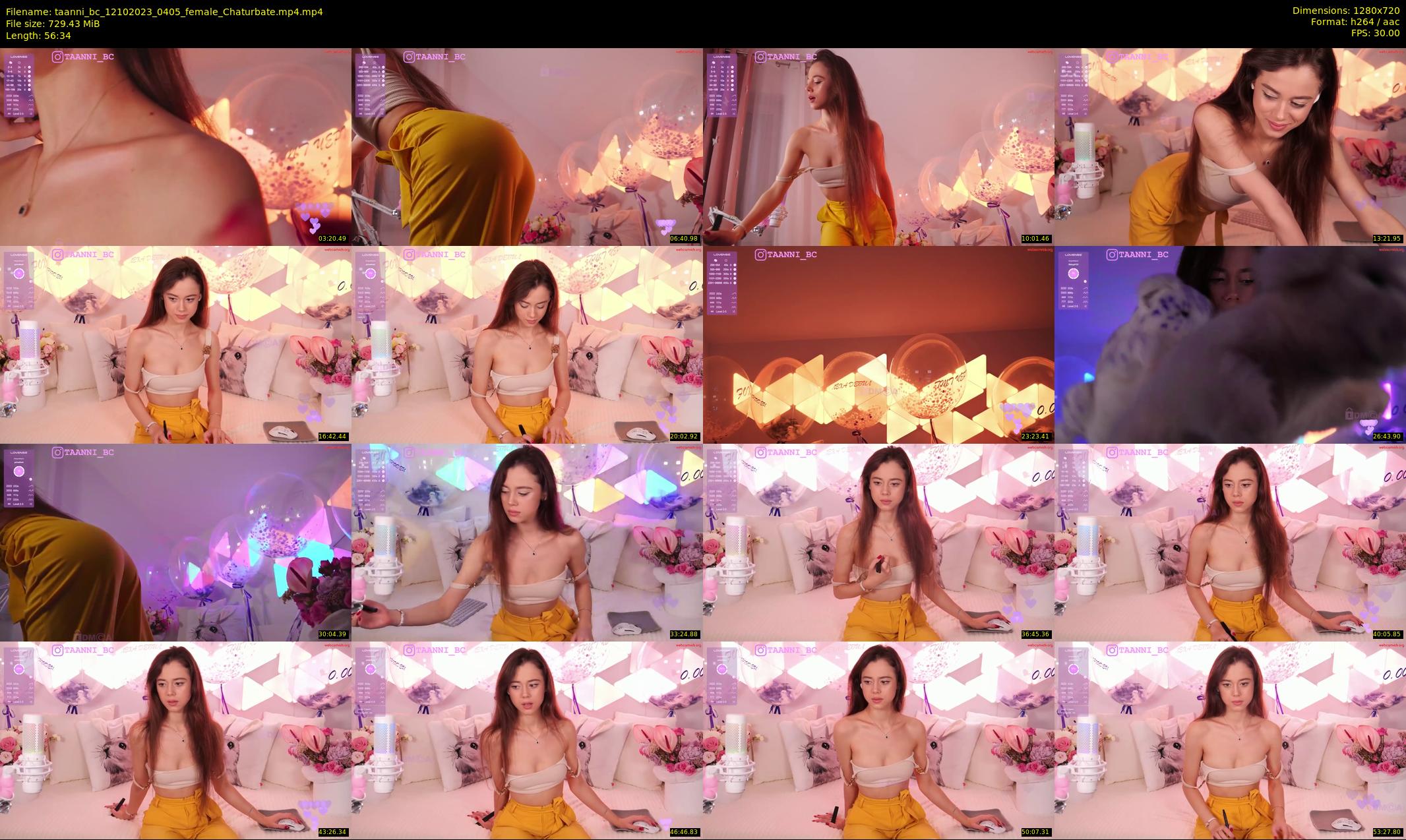 taanni_bc — 57 minute Chaturbate female cam show recording, 720p, Oct 12, 2023