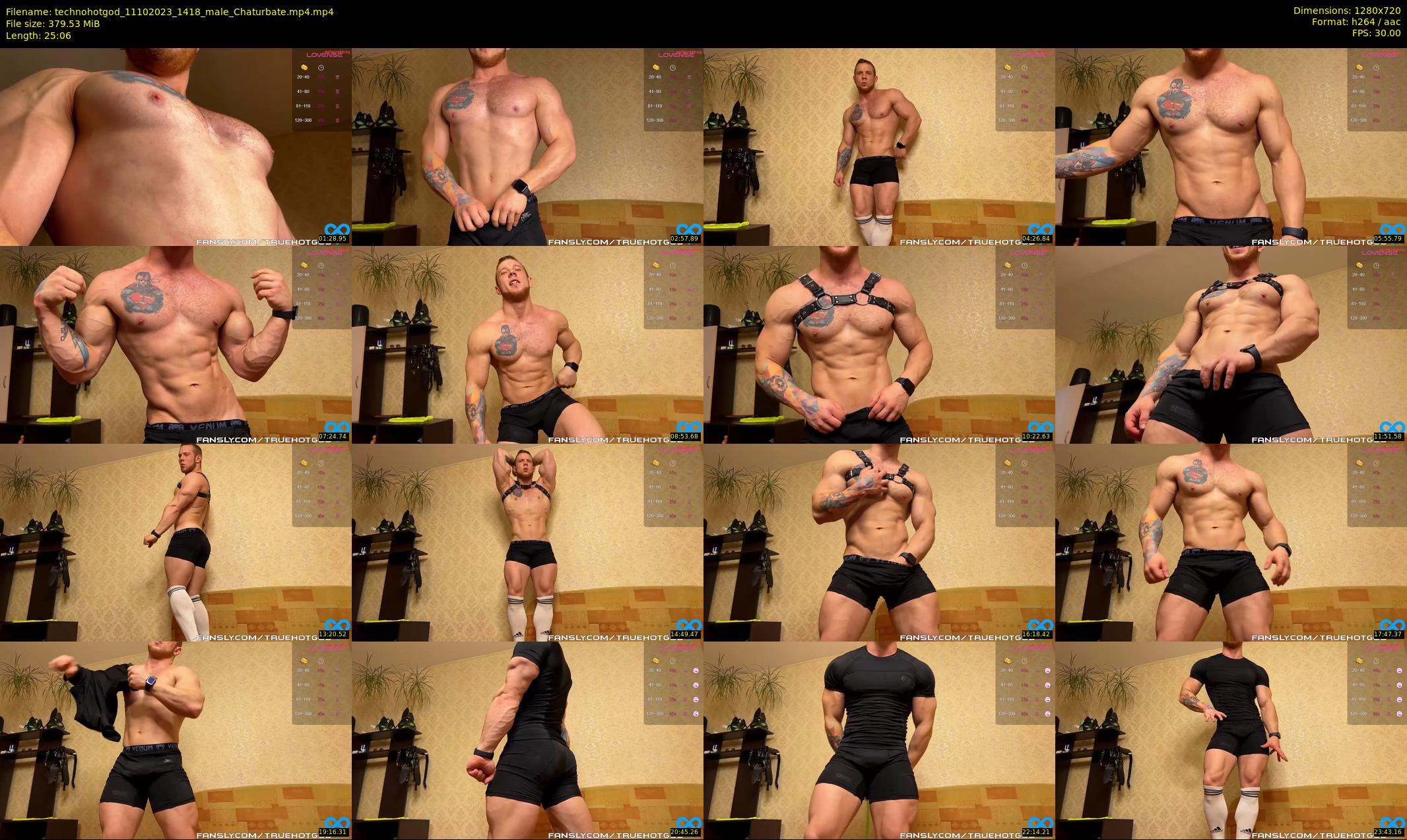 technohotgod — 26 minute Chaturbate male cam show recording, 720p, Oct 11, 2023