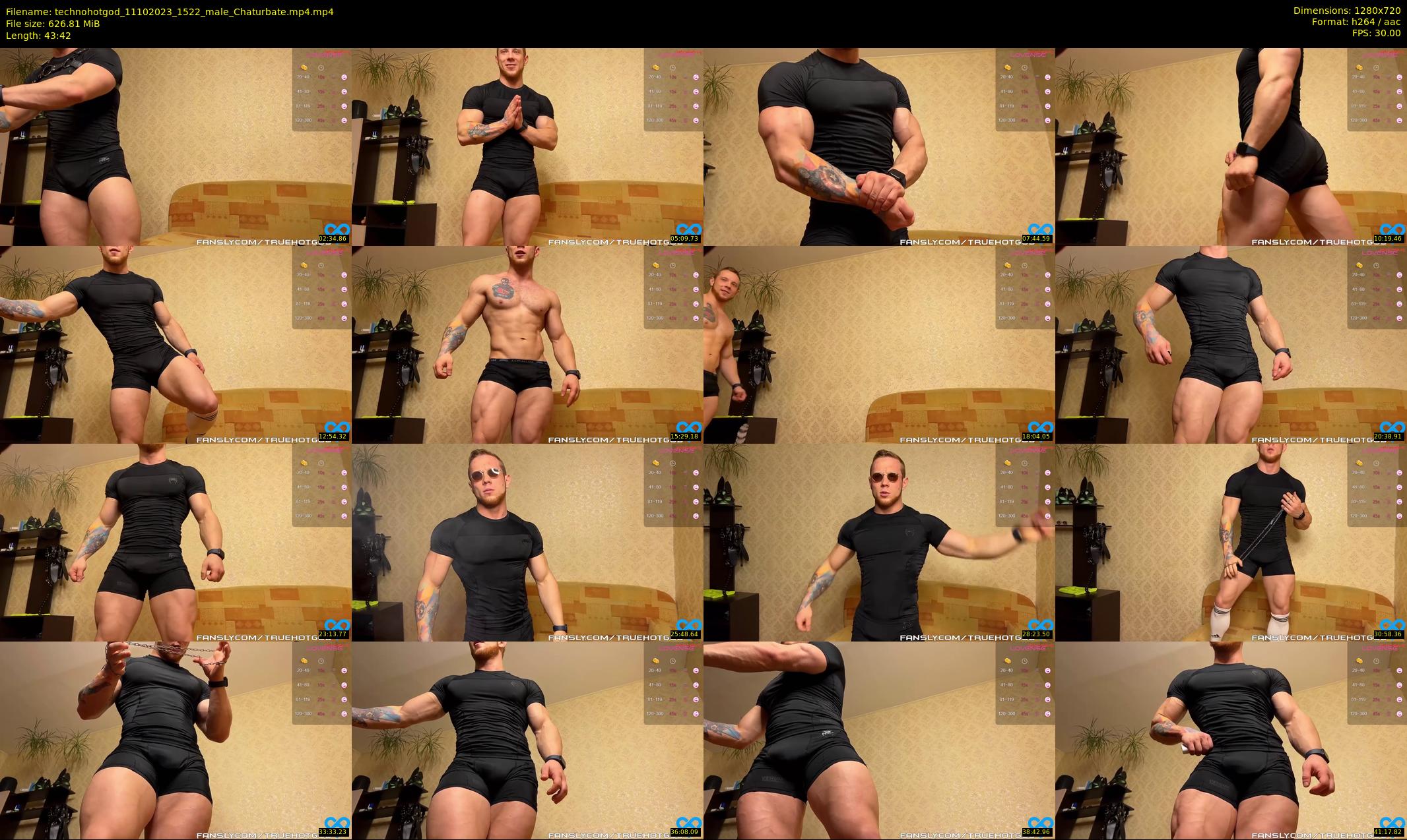 technohotgod — 44 minute Chaturbate male cam show recording, 720p, Oct 11, 2023
