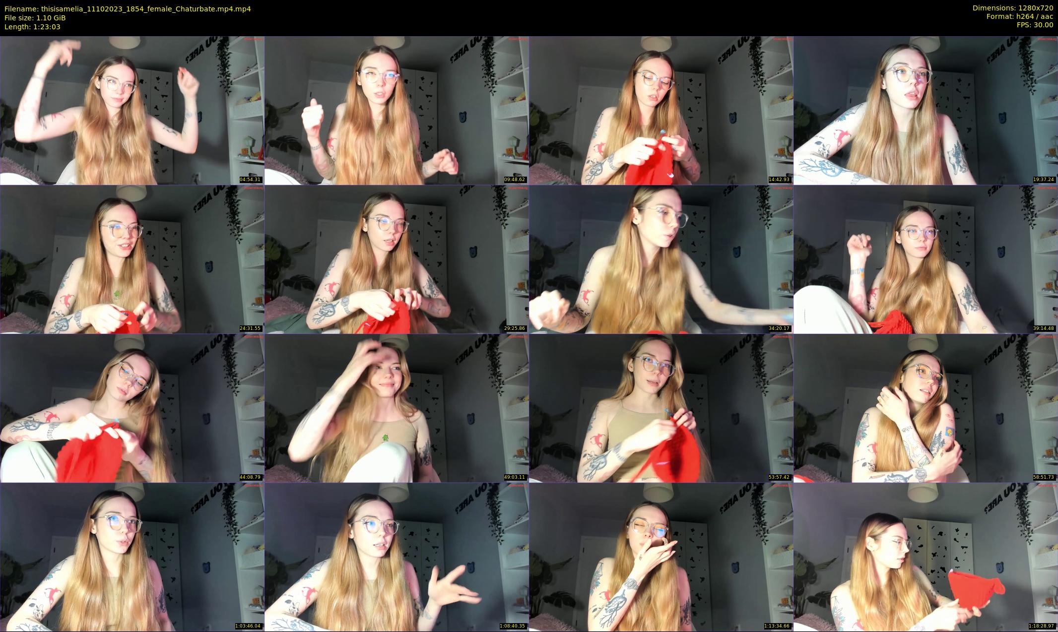 thisisamelia — 84 minute Chaturbate female cam show recording, 720p, Oct 11, 2023