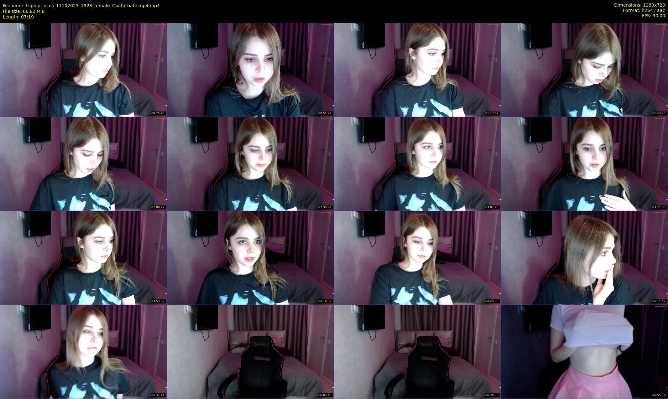 tripleprinces — 8 minute Chaturbate female cam show recording, 720p, Oct 11, 2023