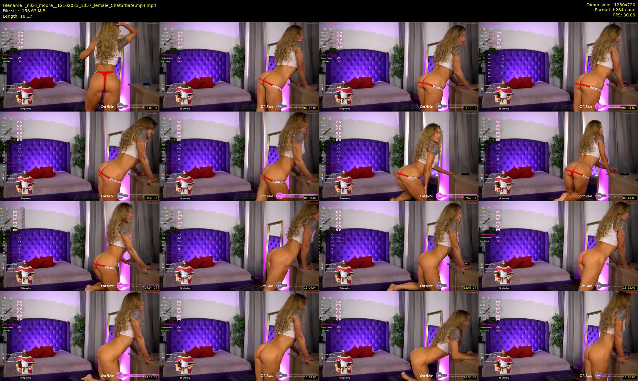 _nikki_moore_ — 19 minute Chaturbate female cam show recording, 720p, Oct 12, 2023