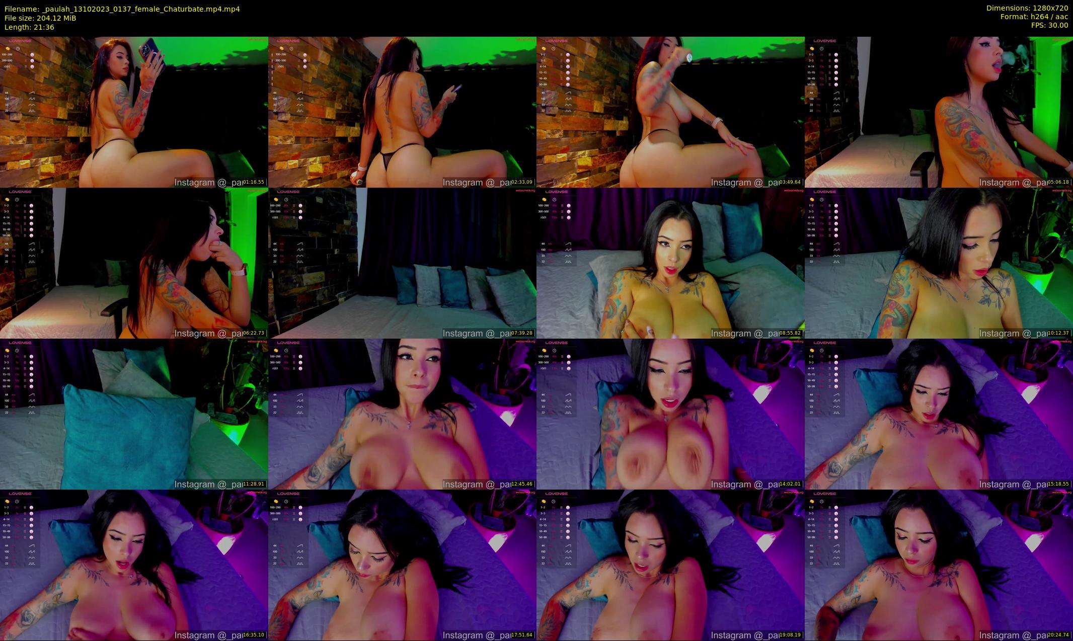 _paulah — 22 minute Chaturbate female cam show recording, 720p, Oct 13, 2023