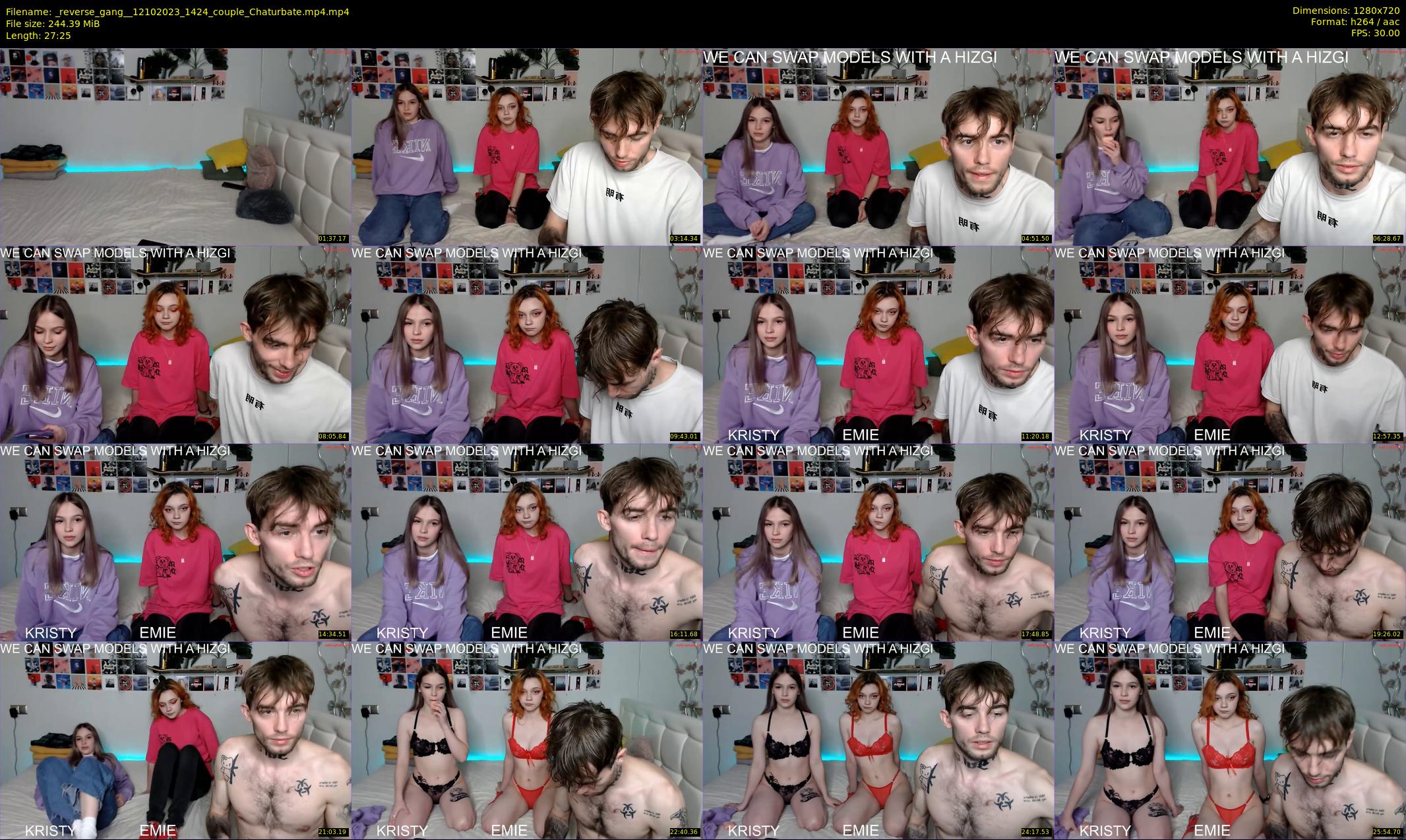 _reverse_gang_ — 28 minute Chaturbate couple cam show recording, 720p, Oct 12, 2023