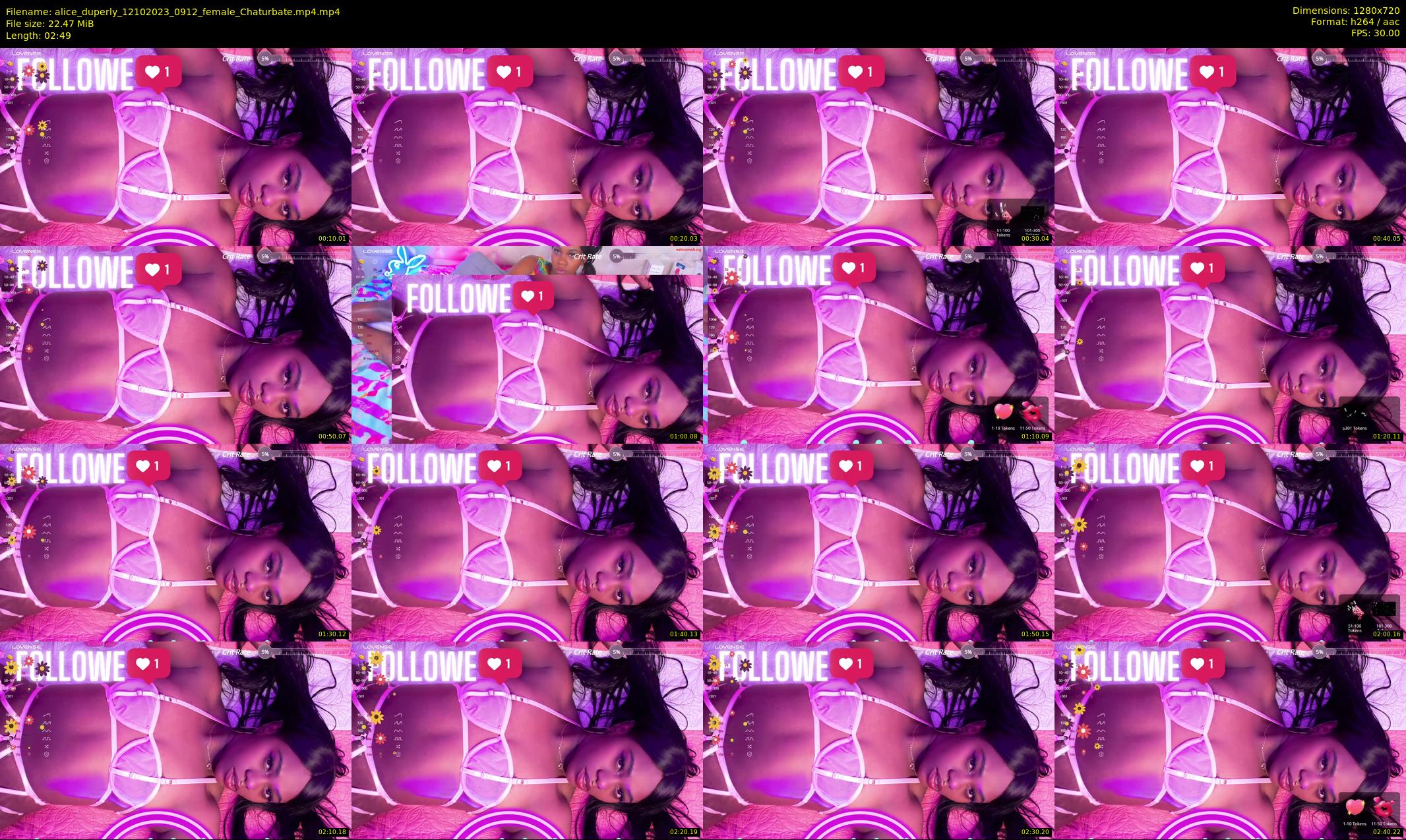 alice_duperly — 3 minute Chaturbate female cam show recording, 720p, Oct 12, 2023
