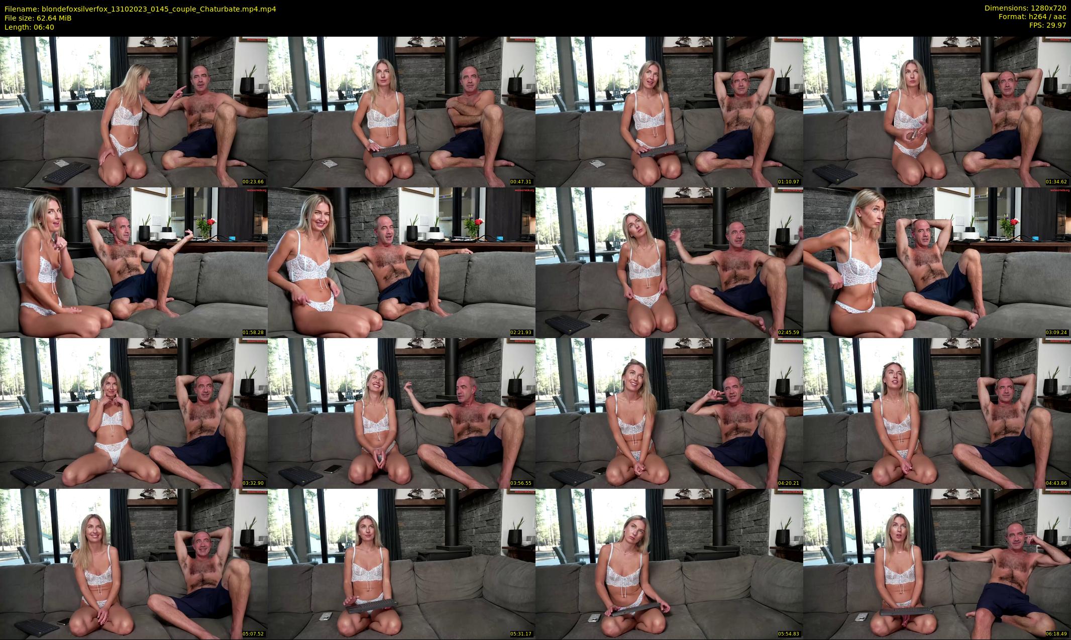 blondefoxsilverfox — 7 minute Chaturbate couple cam show recording, 720p, Oct 13, 2023