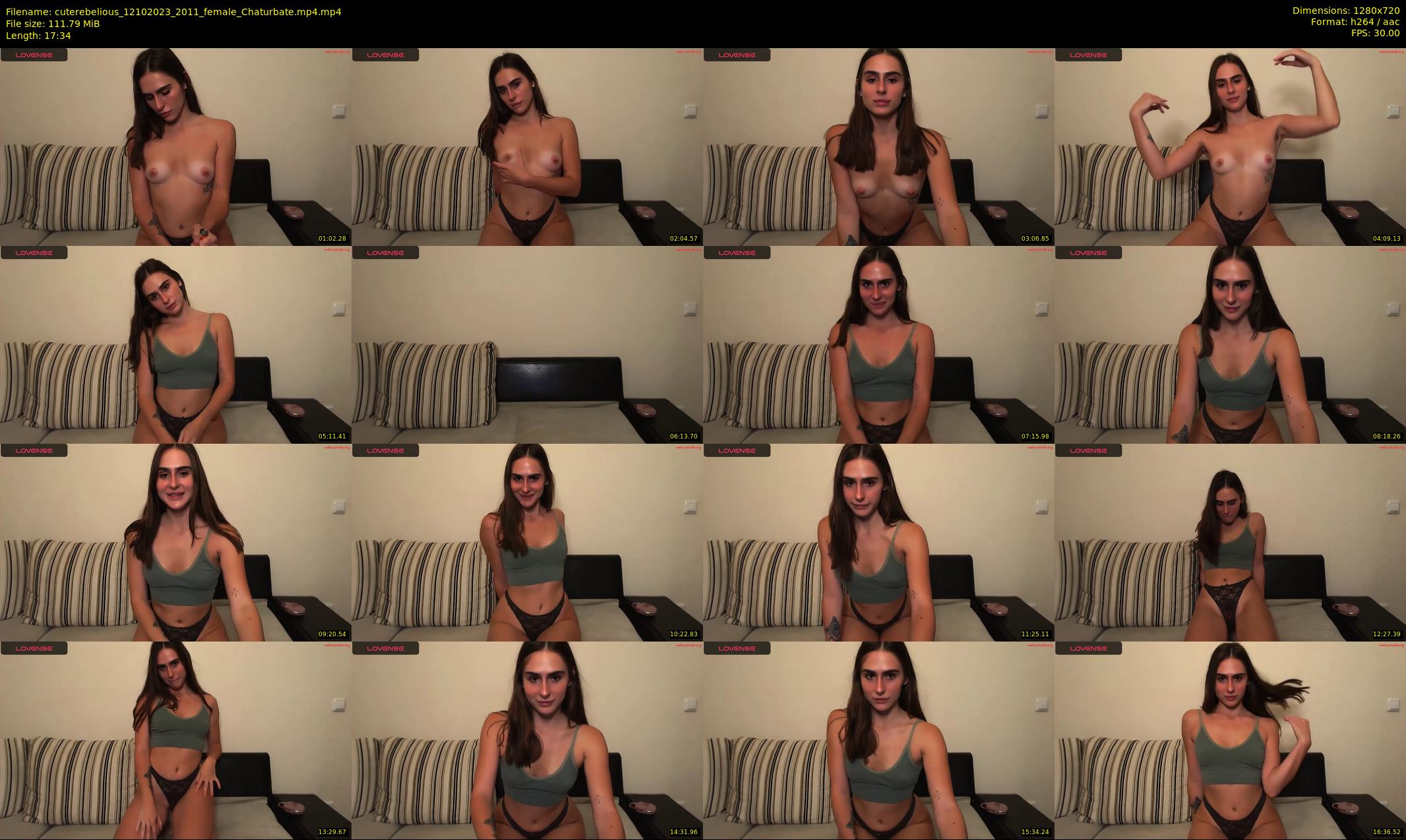 cuterebelious — 18 minute Chaturbate female cam show recording, 720p, Oct 12, 2023