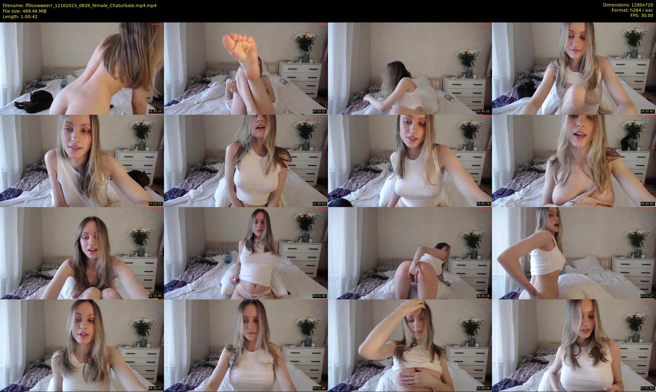 fflloowweerr — 61 minute Chaturbate couple cam show recording, 720p, Oct 12, 2023