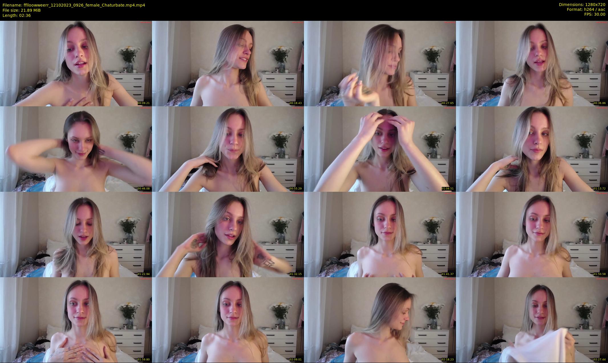 fflloowweerr — 3 minute Chaturbate couple cam show recording, 720p, Oct 12, 2023
