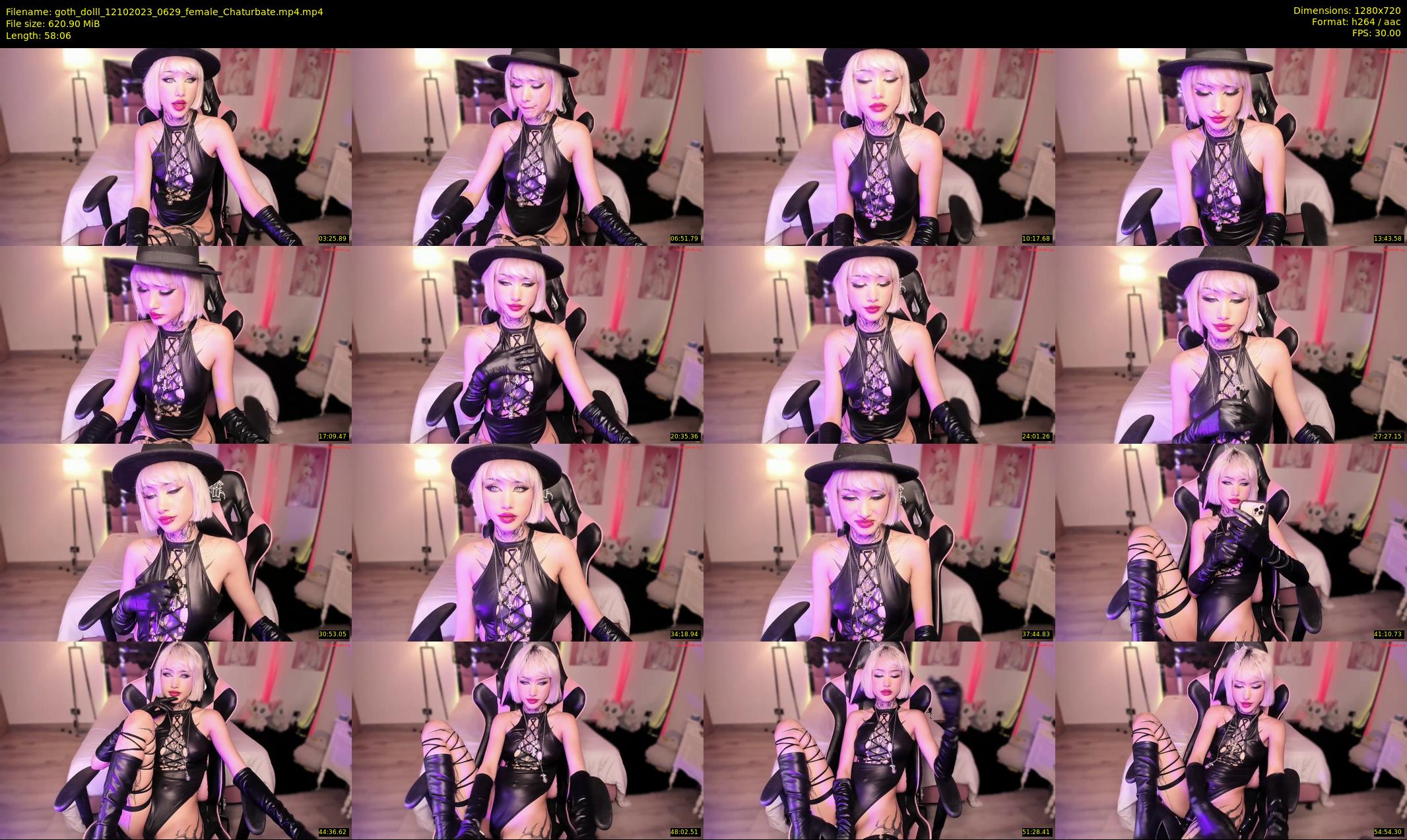 goth_dolll — 59 minute Chaturbate female cam show recording, 720p, Oct 12, 2023