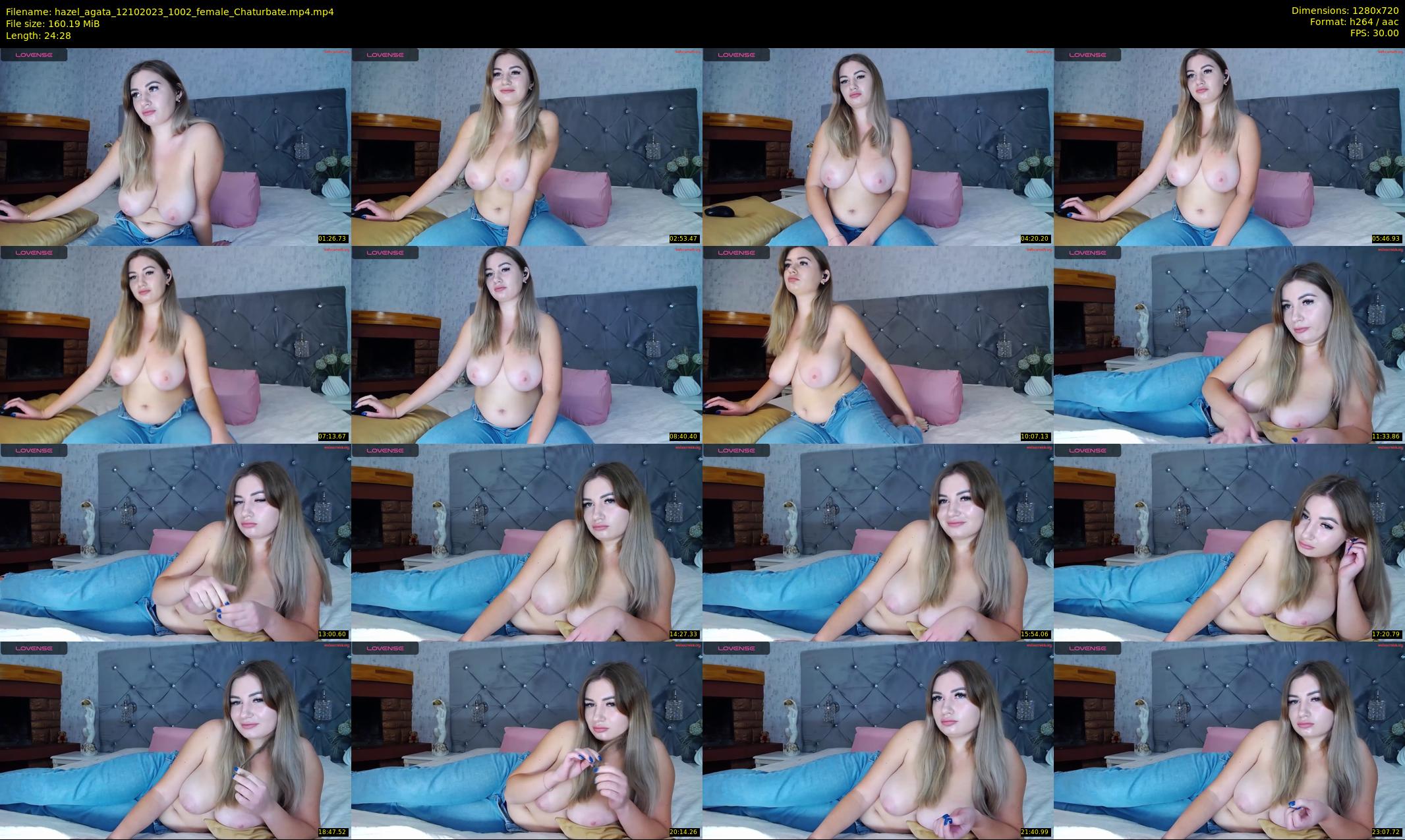 hazel_agata — 25 minute Chaturbate female cam show recording, 720p, Oct 12, 2023