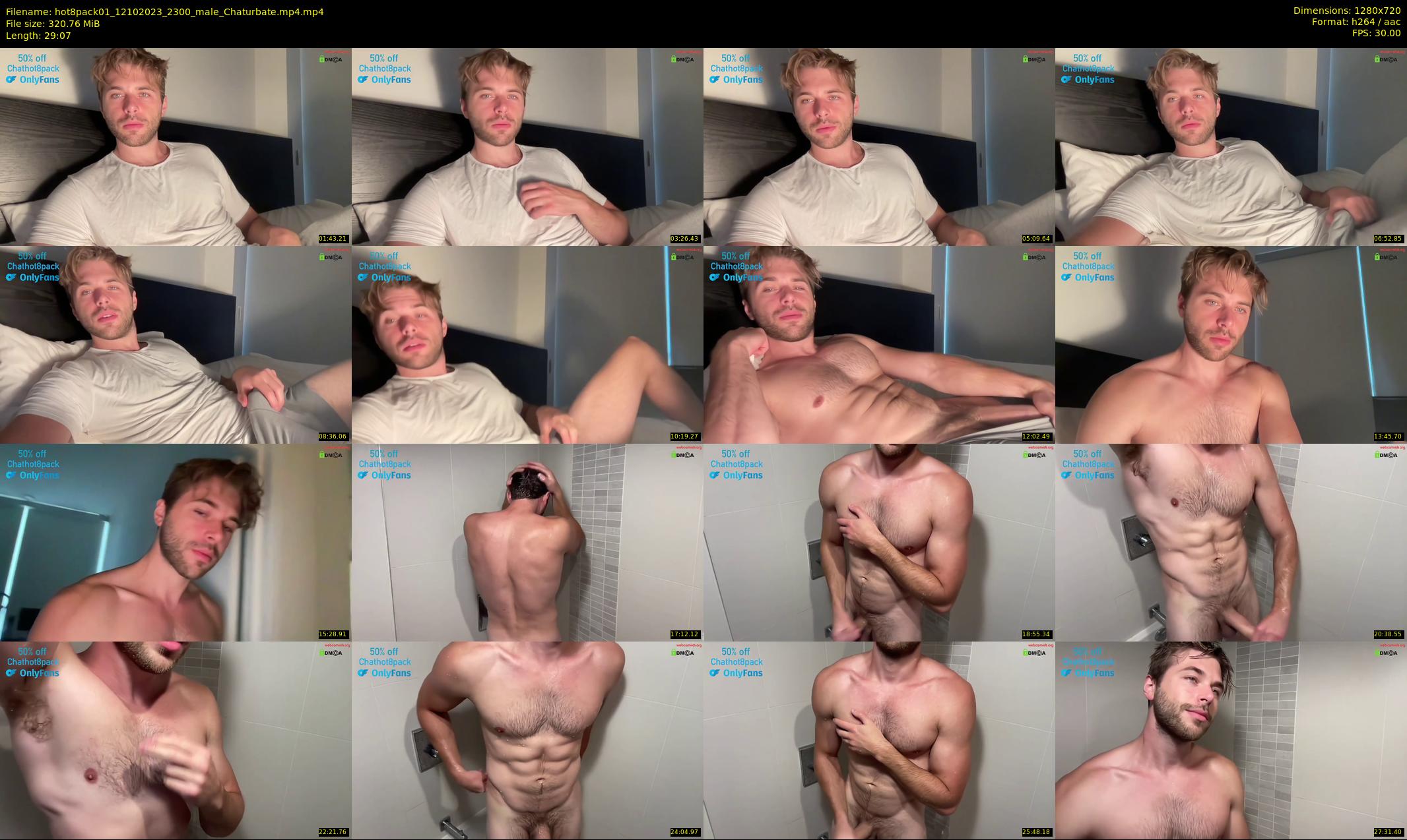 hot8pack01 — 30 minute Chaturbate male cam show recording, 720p, Oct 12, 2023