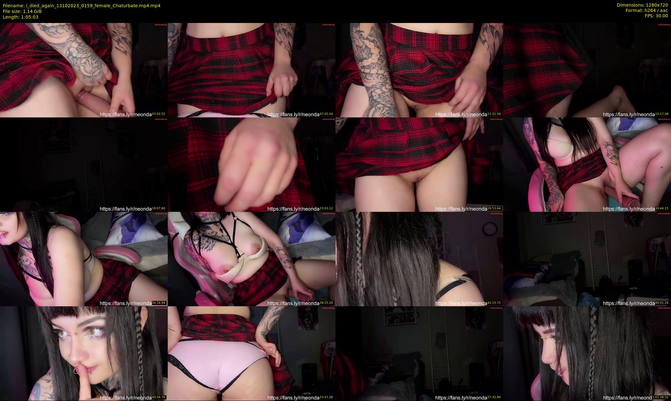 i_died_again — 66 minute Chaturbate female cam show recording, 720p, Oct 13, 2023