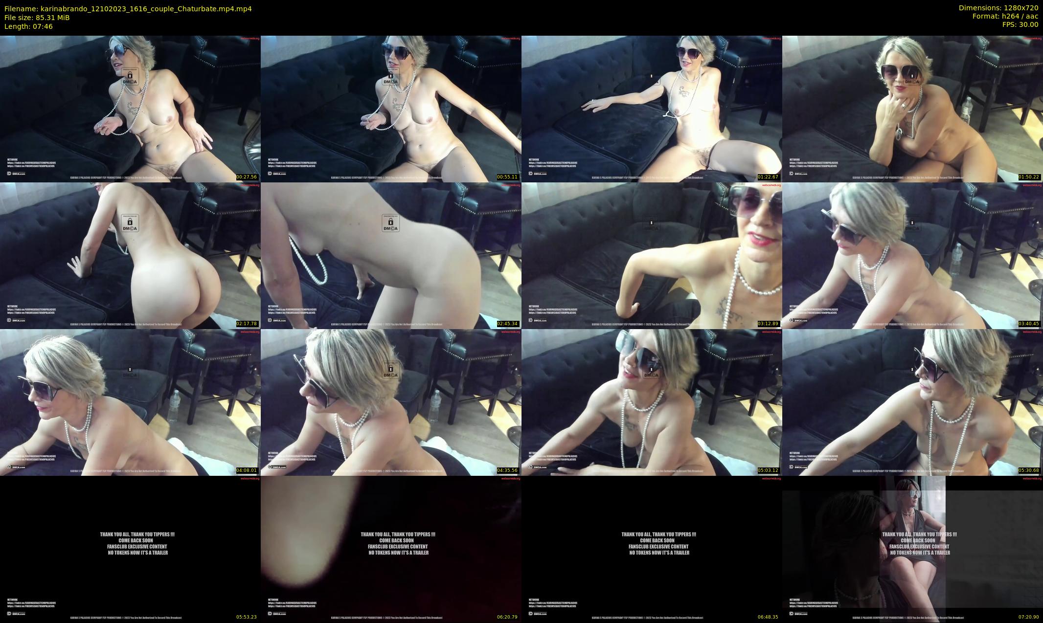 karinabrando — 8 minute Chaturbate couple cam show recording, 720p, Oct 12, 2023