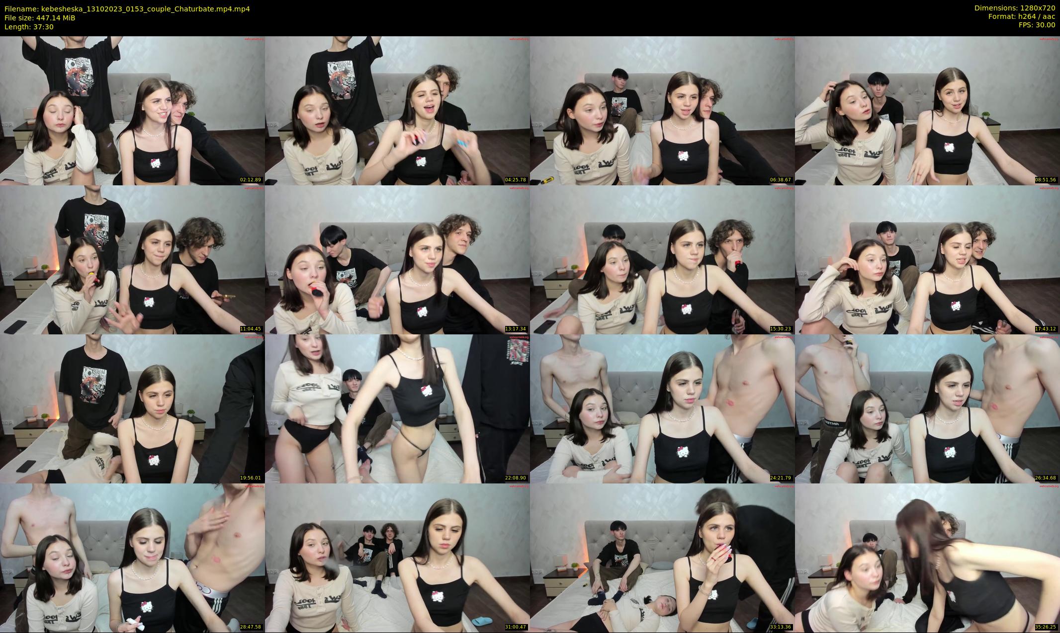 kebesheska — 38 minute Chaturbate couple cam show recording, 720p, Oct 13, 2023