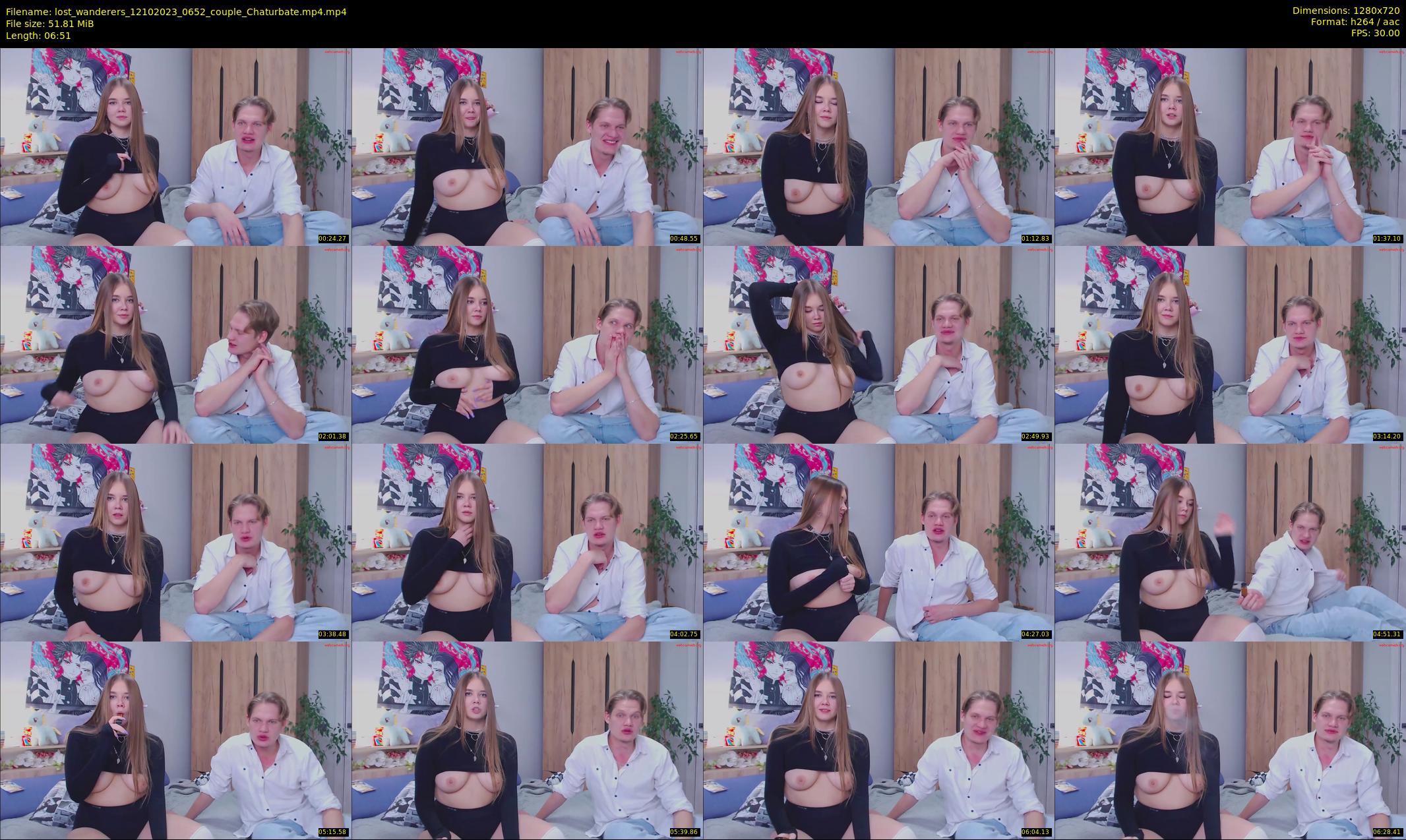 lost_wanderers — 7 minute Chaturbate couple cam show recording, 720p, Oct 12, 2023