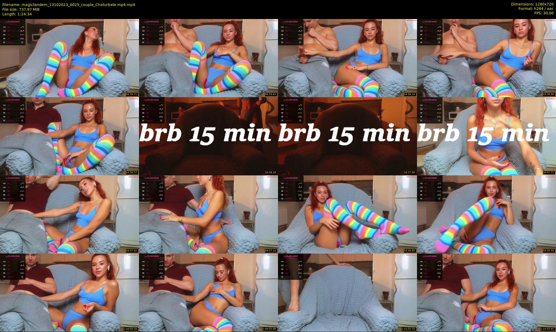 magictandem — 85 minute Chaturbate couple cam show recording, 720p, Oct 13, 2023