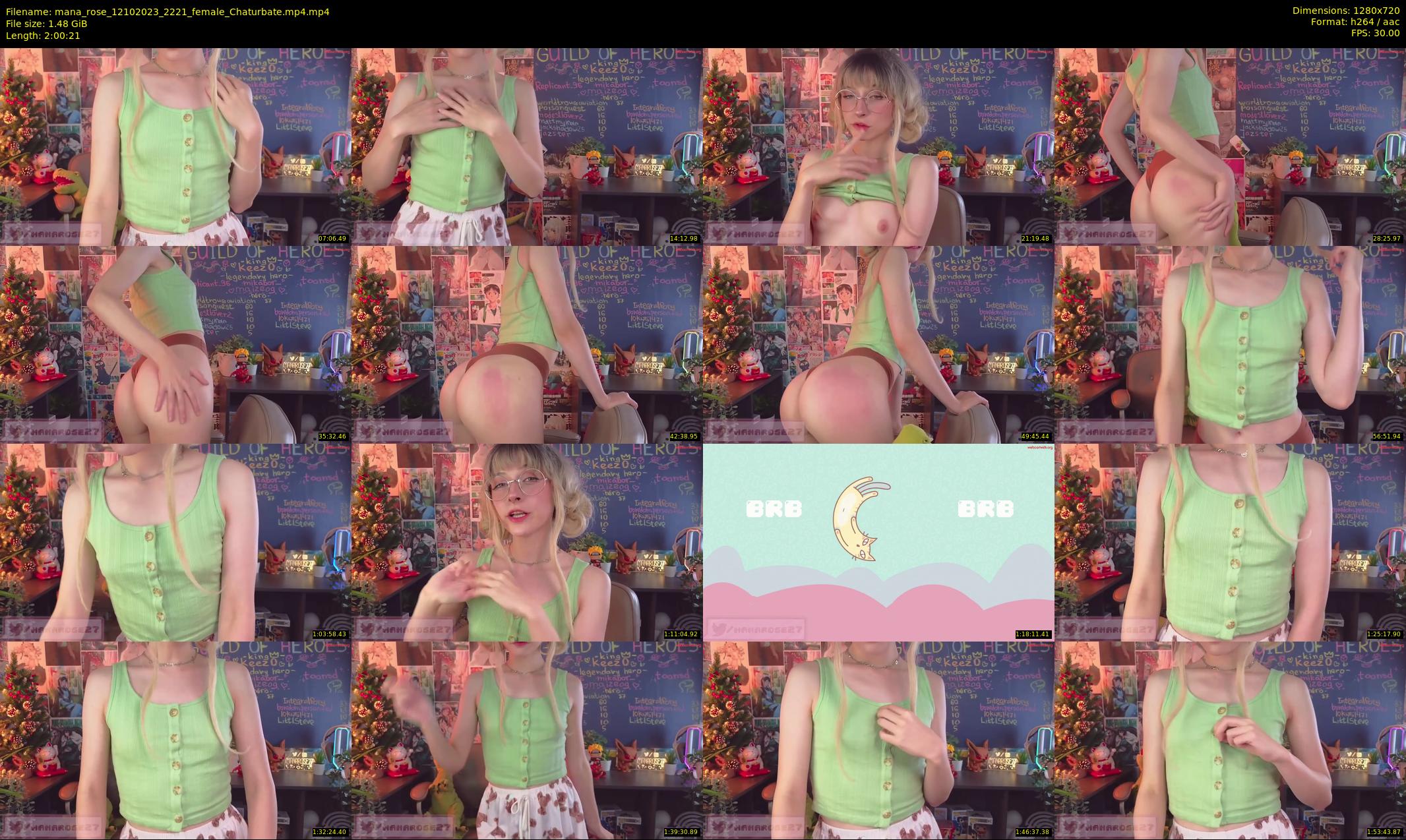 mana_rose — 121 minute Chaturbate female cam show recording, 720p, Oct 12, 2023