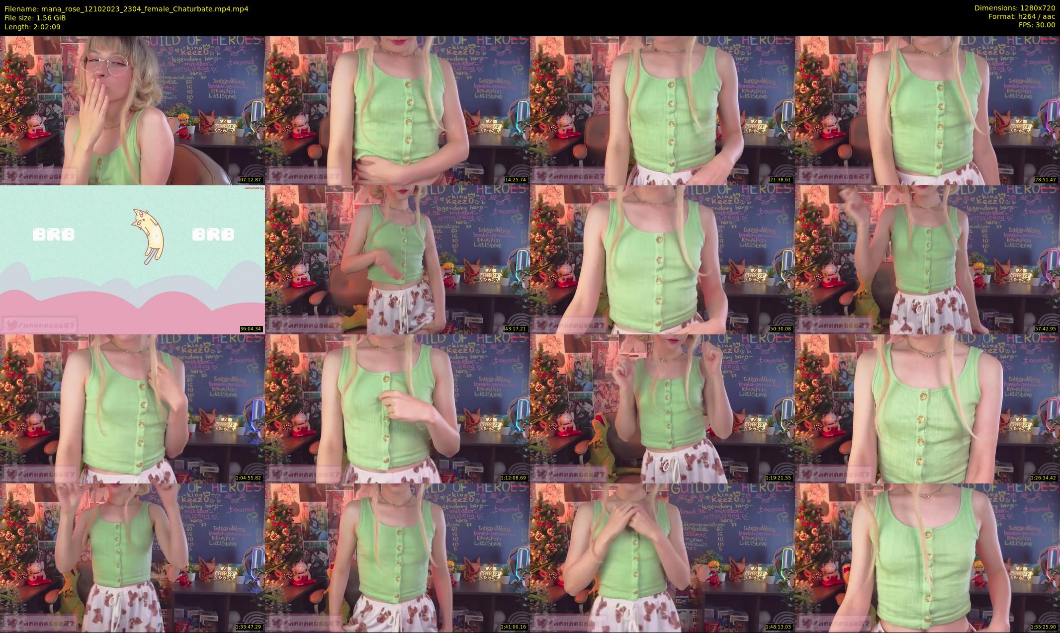 mana_rose — 123 minute Chaturbate female cam show recording, 720p, Oct 12, 2023