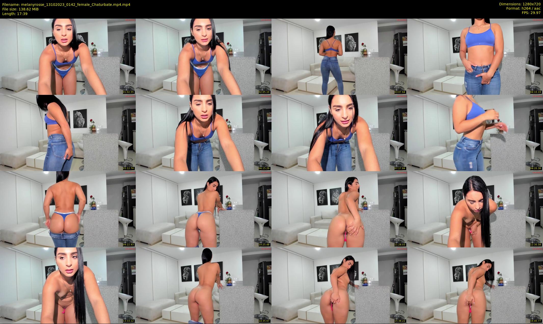 melanyrosse — 18 minute Chaturbate female cam show recording, 720p, Oct 13, 2023
