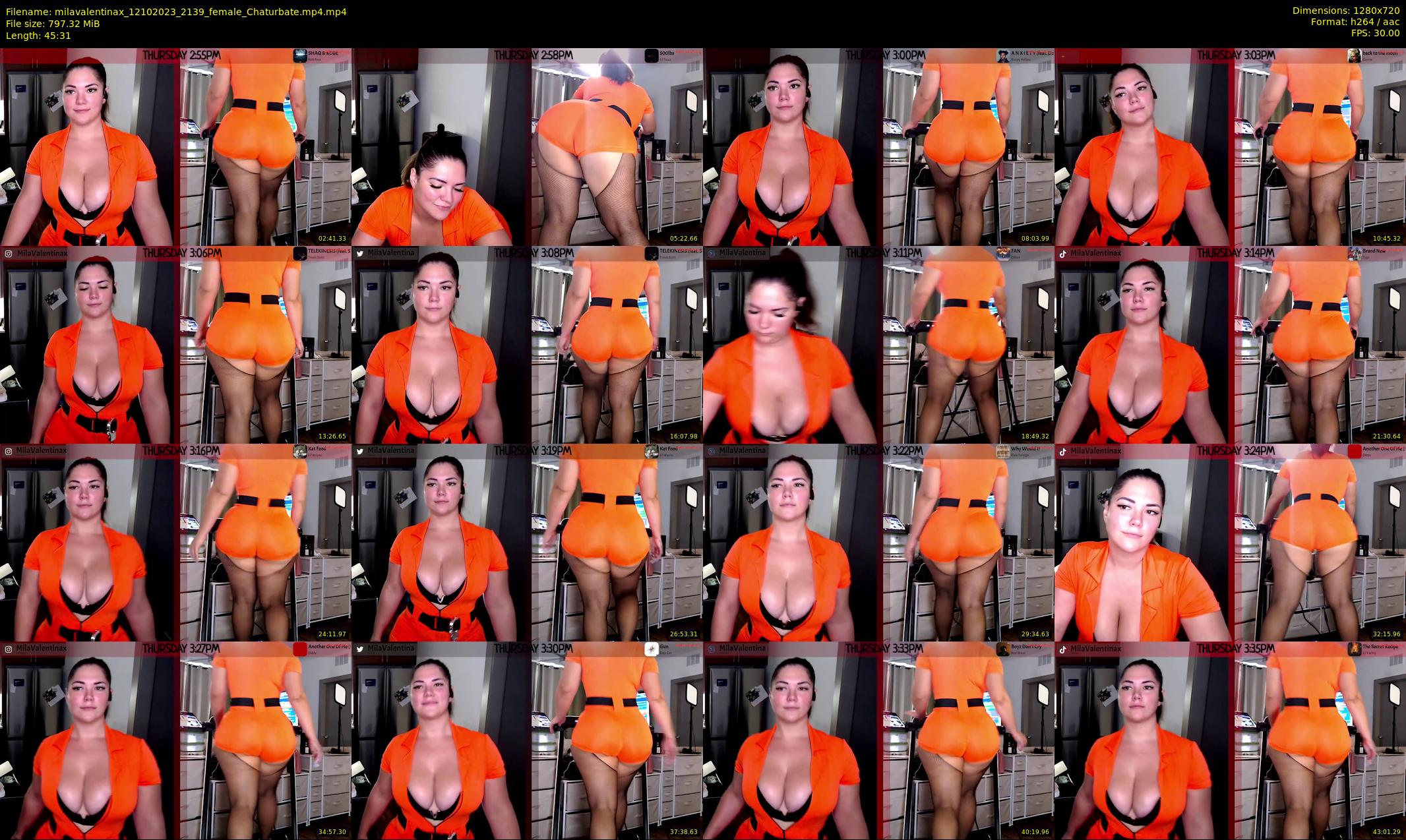 milavalentinax — 46 minute Chaturbate female cam show recording, 720p, Oct 12, 2023