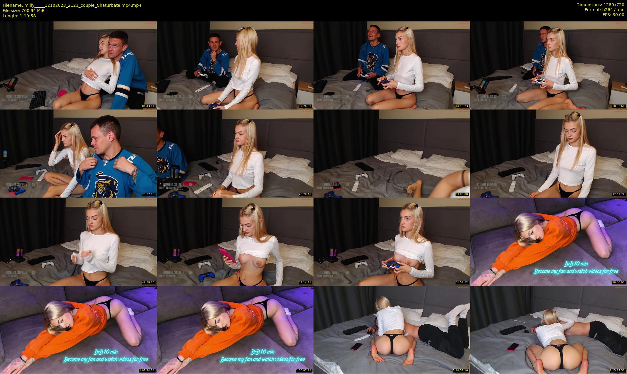milly____ — 80 minute Chaturbate couple cam show recording, 720p, Oct 12, 2023
