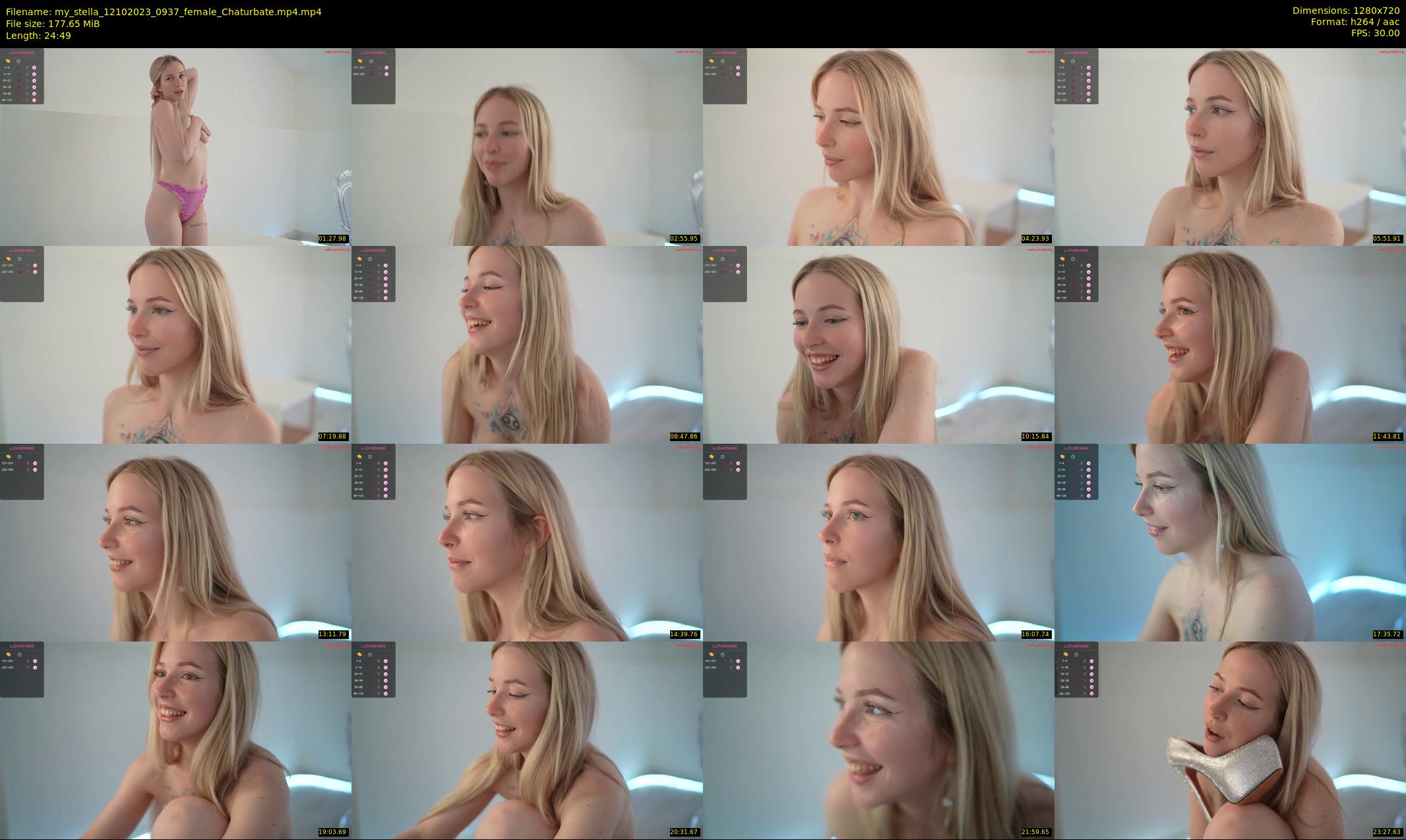 my_stella — 25 minute Chaturbate female cam show recording, 720p, Oct 12, 2023