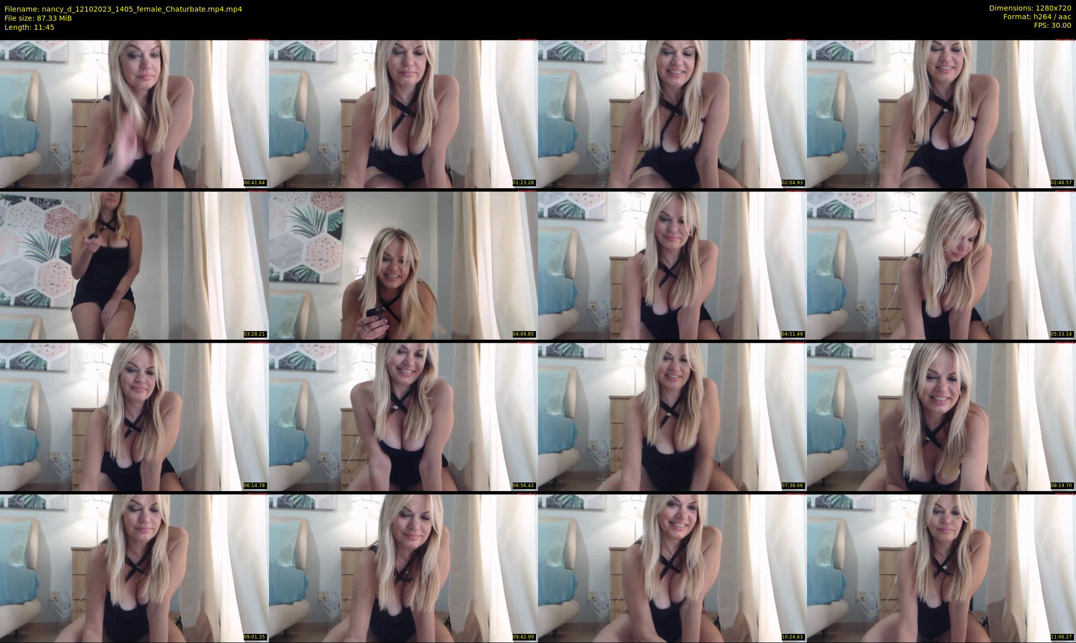 nancy_d — 12 minute Chaturbate female cam show recording, 720p, Oct 12, 2023