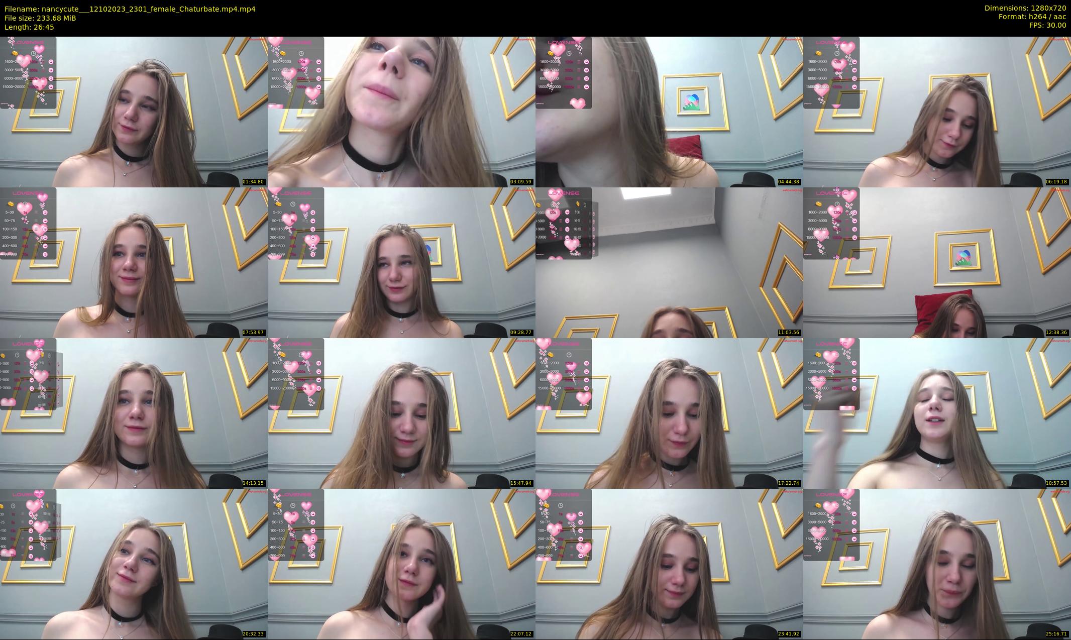 nancycute__ — 27 minute Chaturbate female cam show recording, 720p, Oct 12, 2023