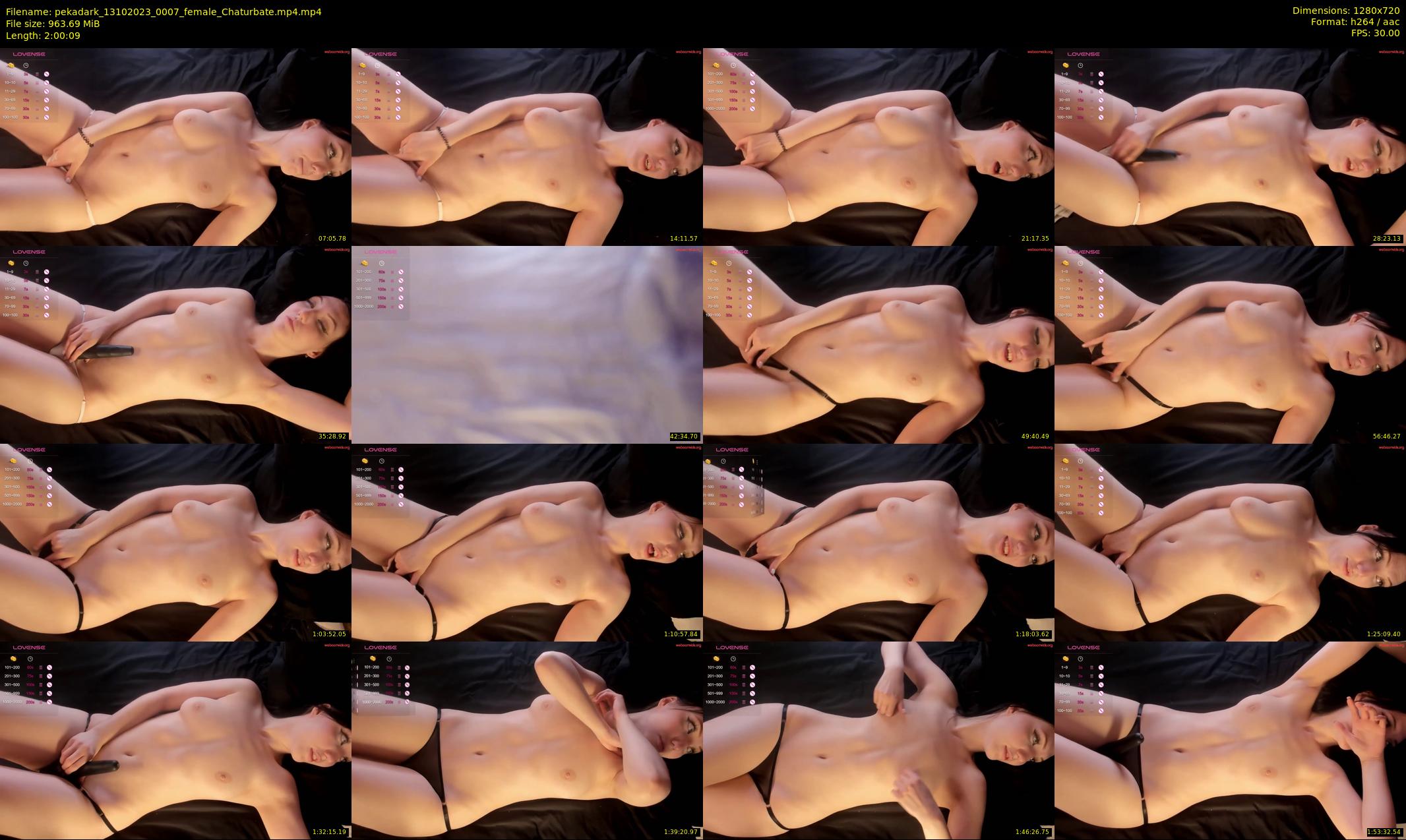 pekadark — 121 minute Chaturbate female cam show recording, 720p, Oct 13, 2023