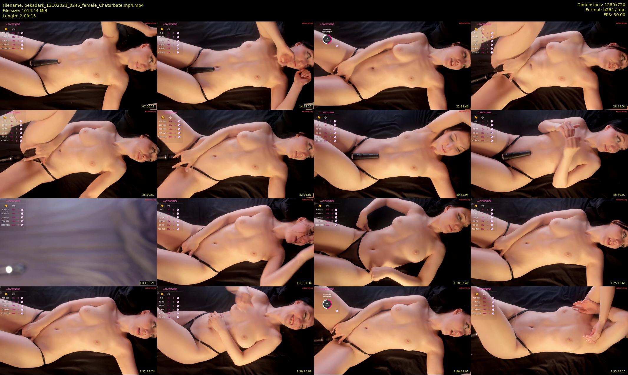 pekadark — 121 minute Chaturbate female cam show recording, 720p, Oct 13, 2023
