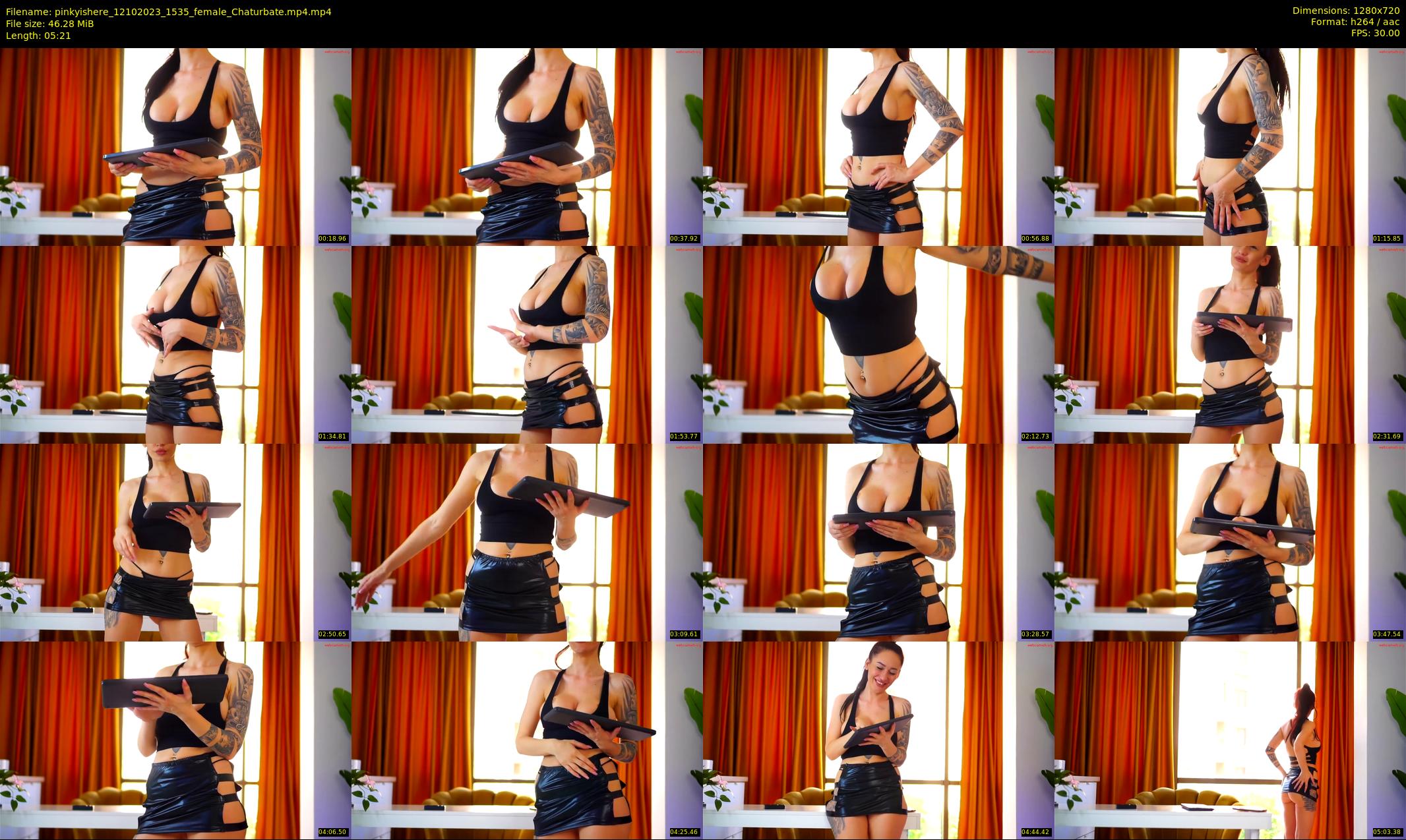 pinkyishere — 6 minute Chaturbate female cam show recording, 720p, Oct 12, 2023