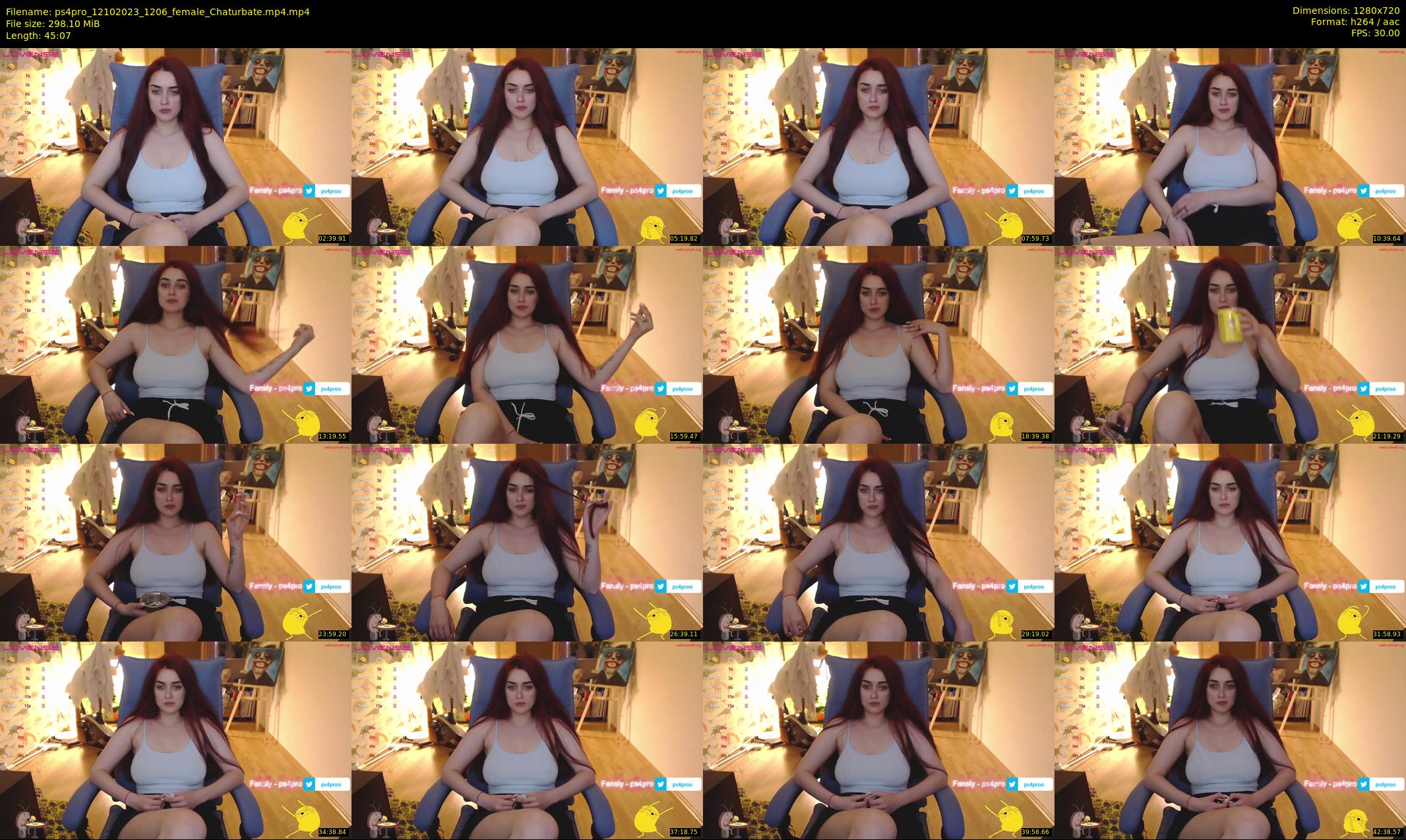 ps4pro — 46 minute Chaturbate female cam show recording, 720p, Oct 12, 2023