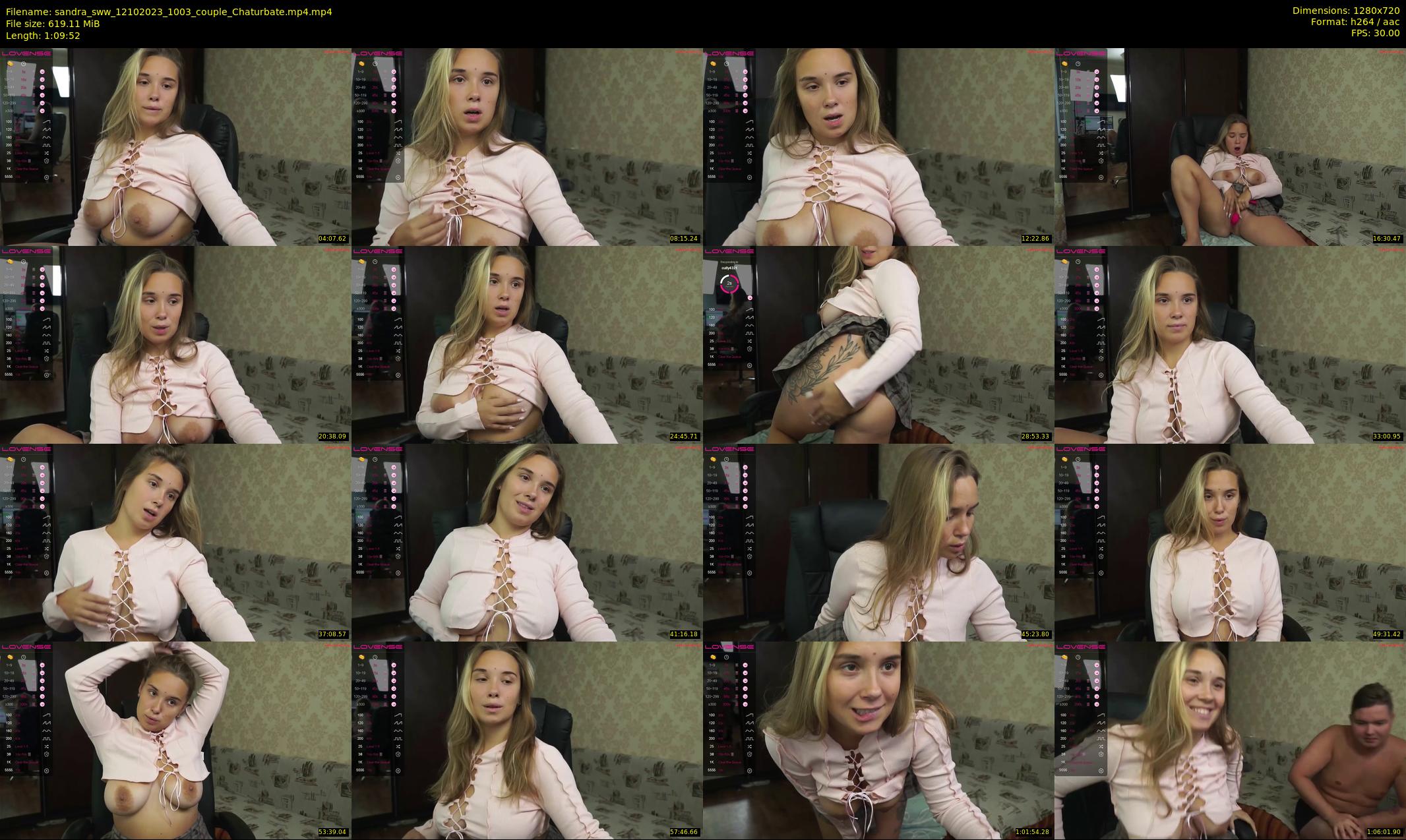 sandra_sww — 70 minute Chaturbate couple cam show recording, 720p, Oct 12, 2023