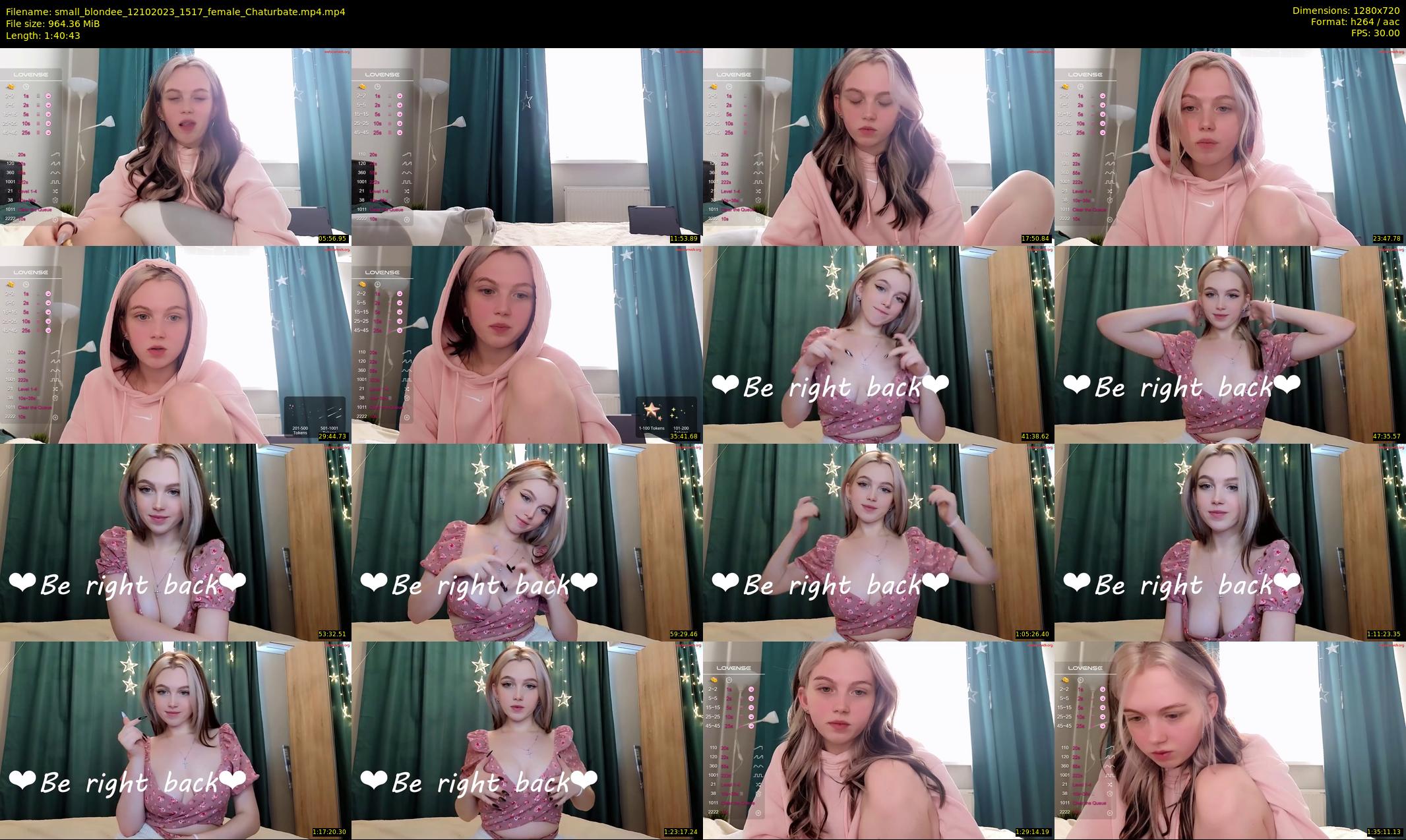small_blondee — 101 minute Chaturbate female cam show recording, 720p, Oct 12, 2023